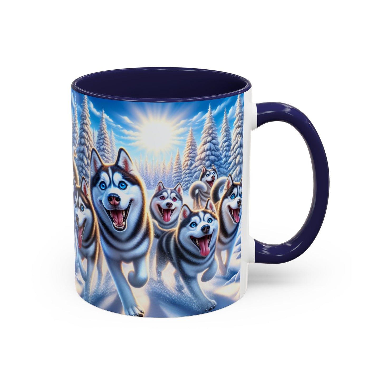Siberian Husky Accent Coffee Mug - Perfect Gift for Dog Lovers