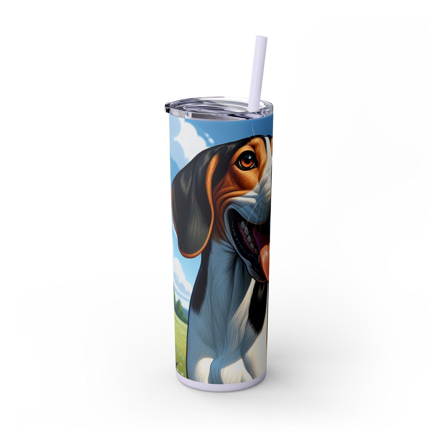 Treeing Walker Coonhound Tumbler with Straw, 20oz