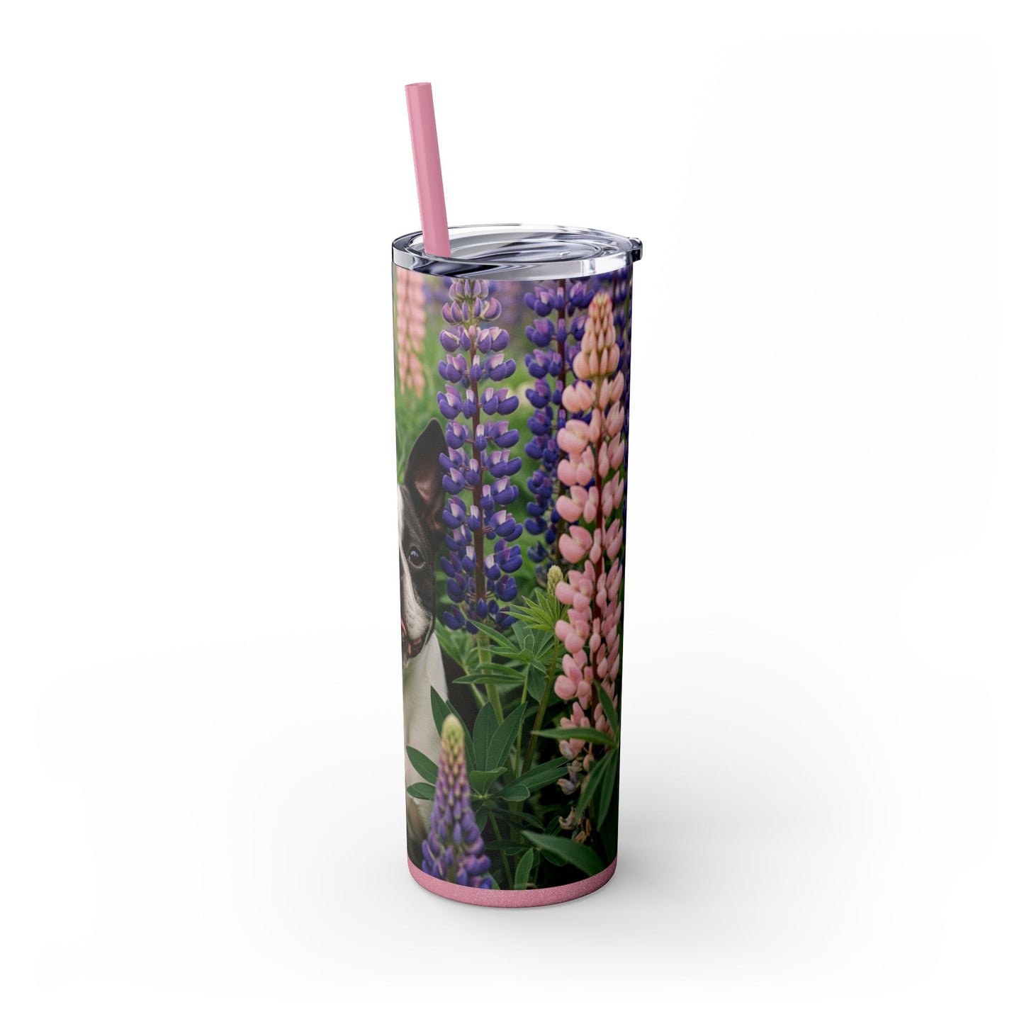 Boston Terrier Tumbler with Straw, 20oz