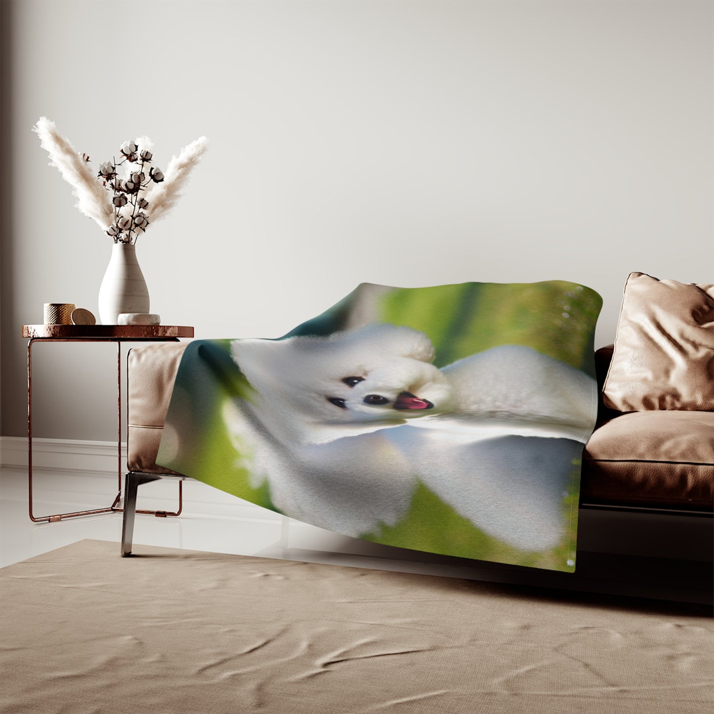 Bichon Frise Sweatshirt Blanket
