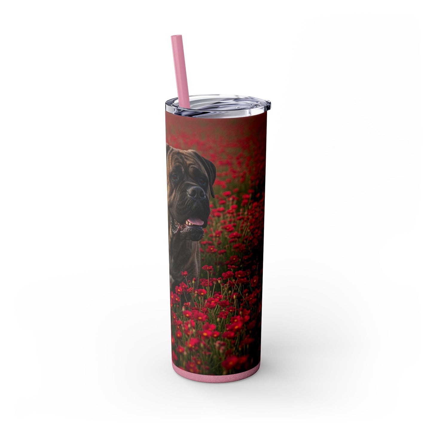 Bullmastiff Tumbler with Straw, 20oz