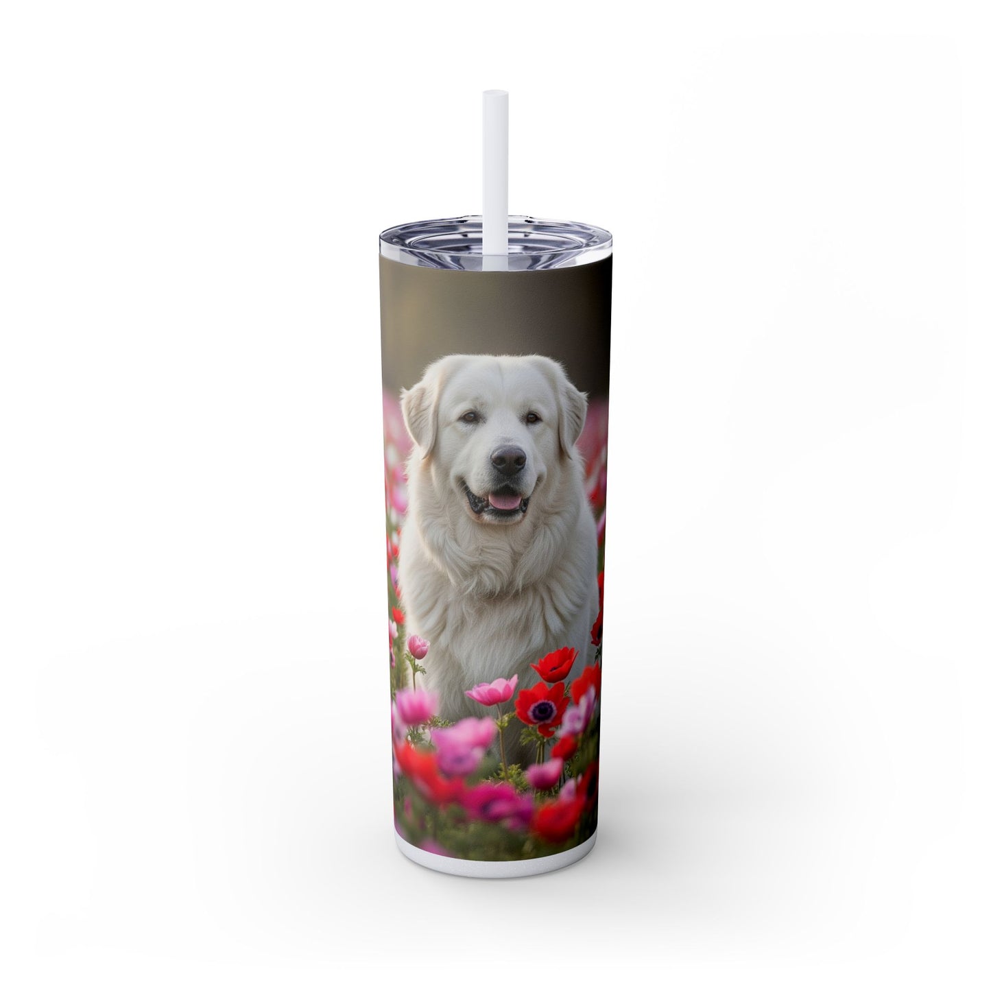 Maremma Sheepdog Tumbler with Straw, 20oz
