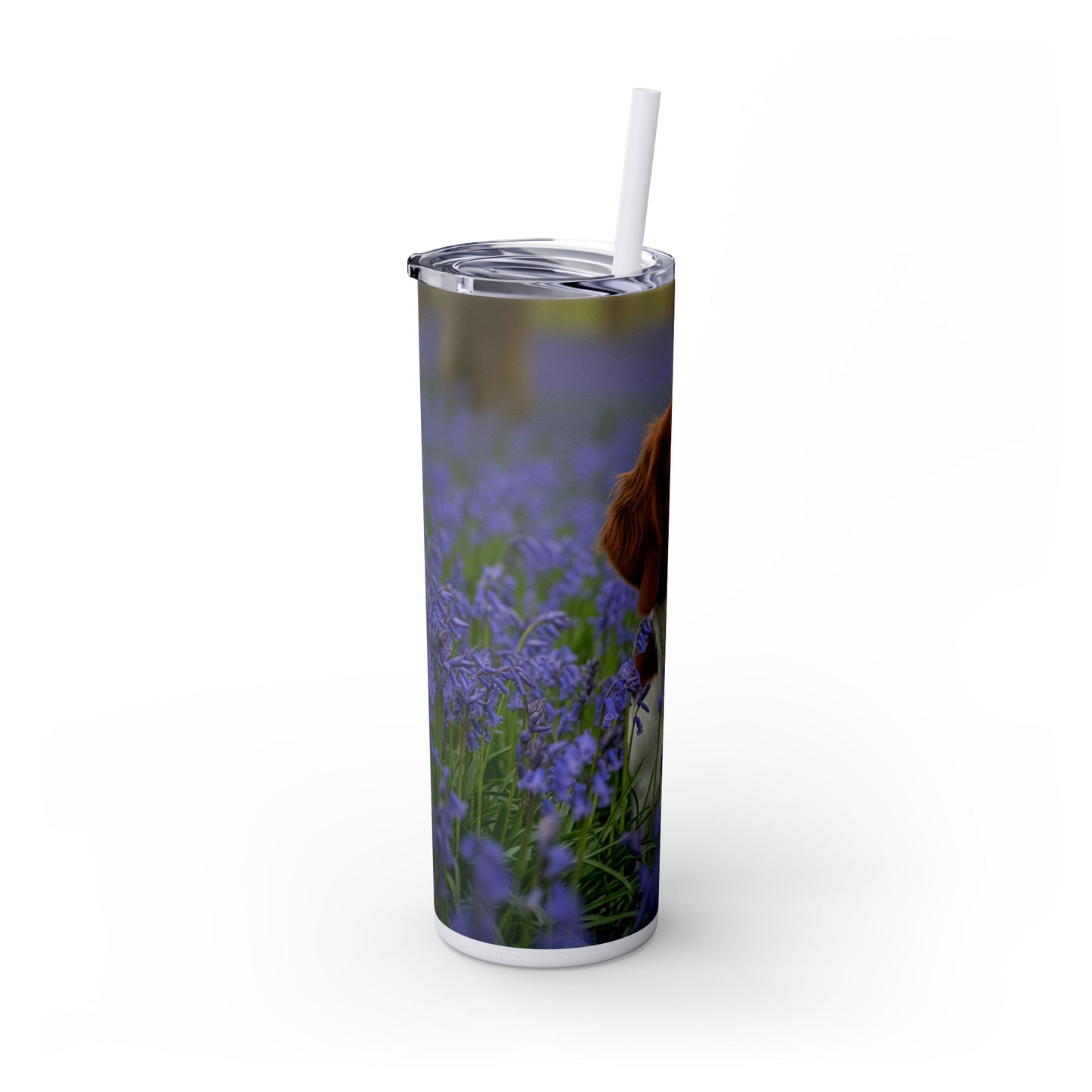 Welsh Springer Spaniel Skinny Tumbler with Straw, 20oz