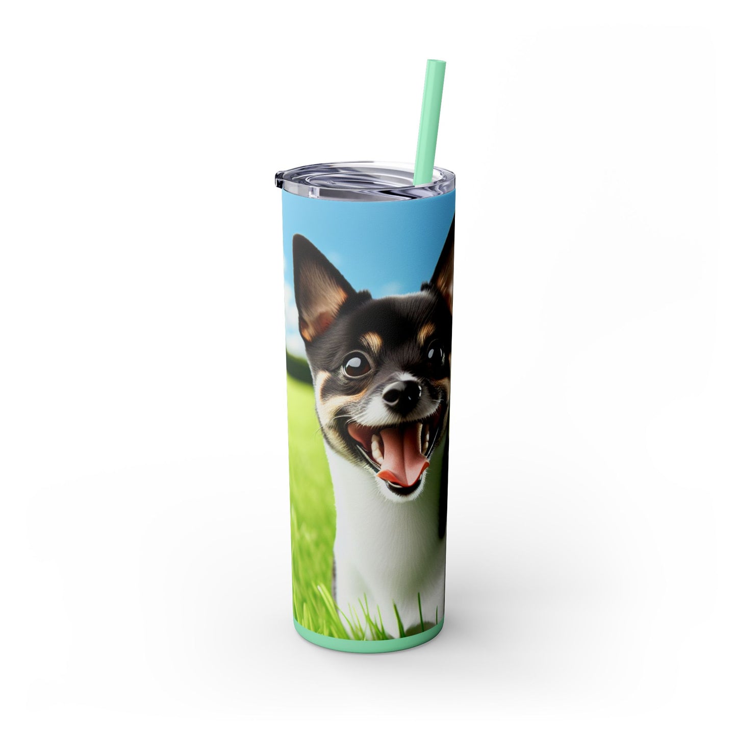 Japanese Terrier Tumbler with Straw, 20oz