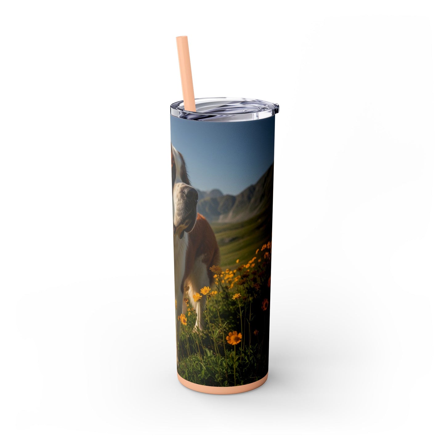 Saint Bernard Tumbler with Straw, 20oz