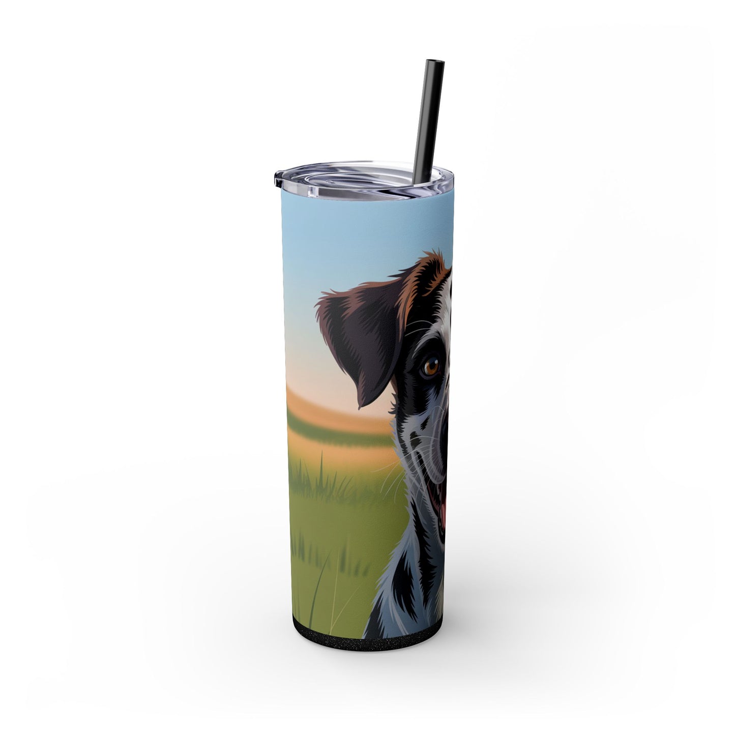 Telomian Skinny Tumbler with Straw, 20oz