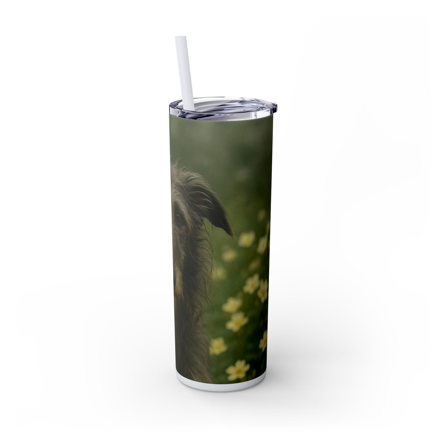 Scottish Deerhound Tumbler with Straw, 20oz