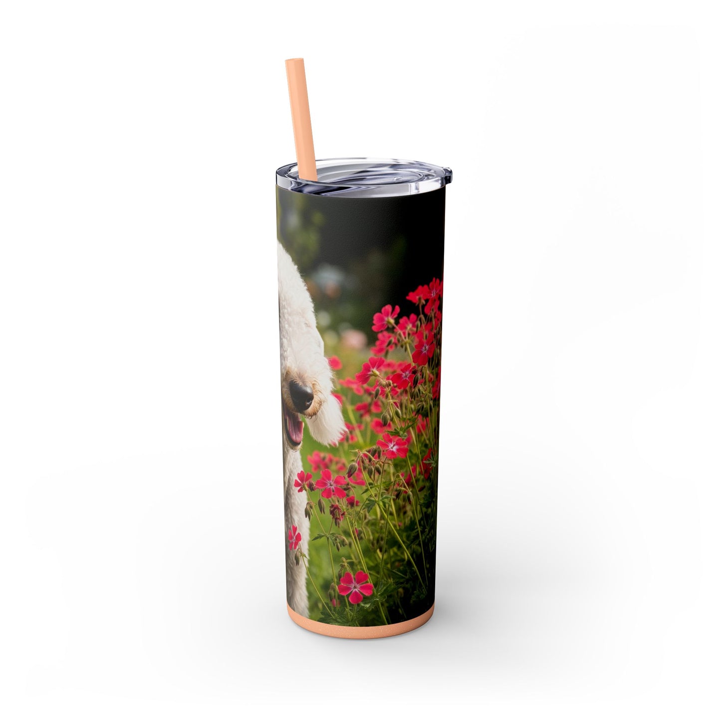 Bedlington Terrier Tumbler with Straw, 20oz