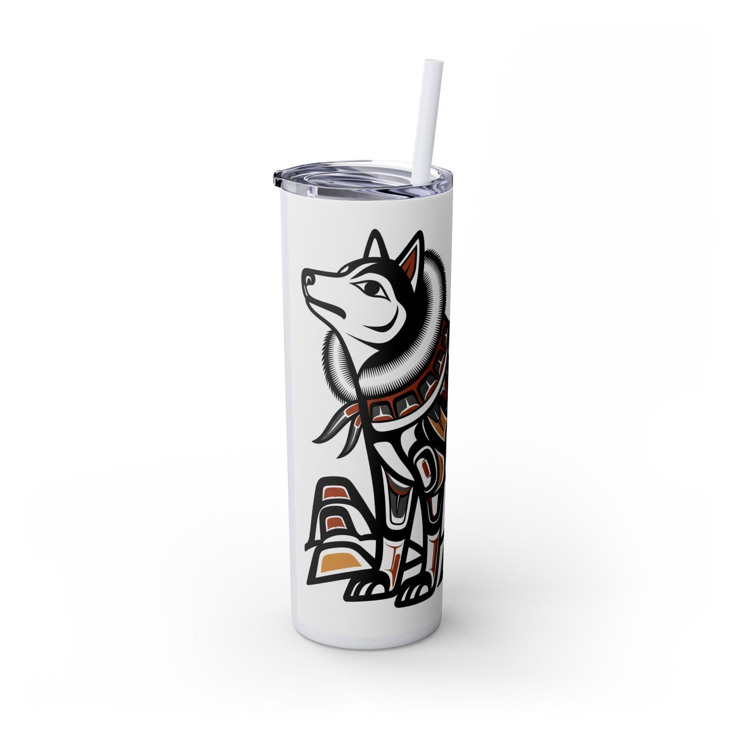 Siberian Husky Tumbler with Straw, 20oz