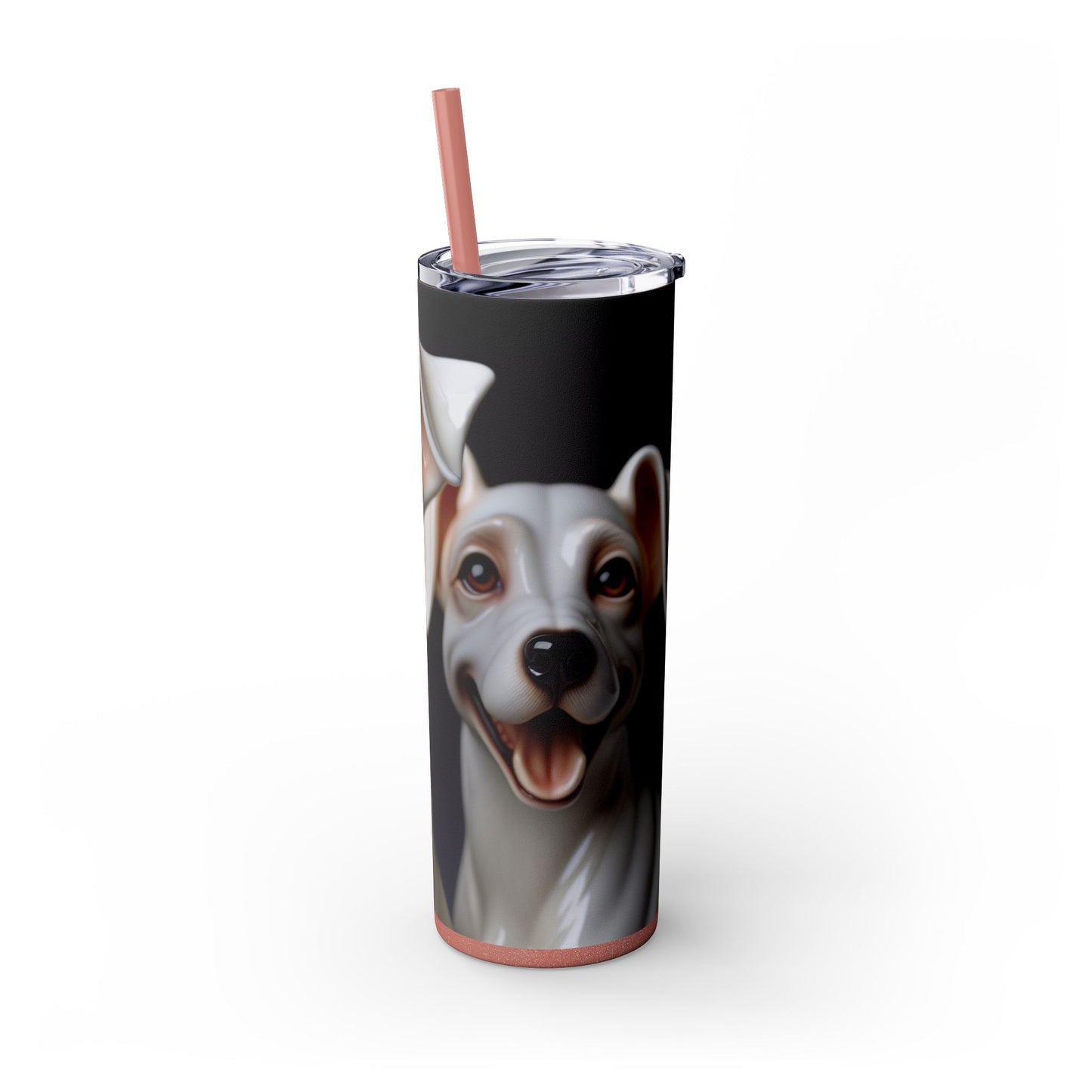 Porcelaine Tumbler with Straw, 20oz