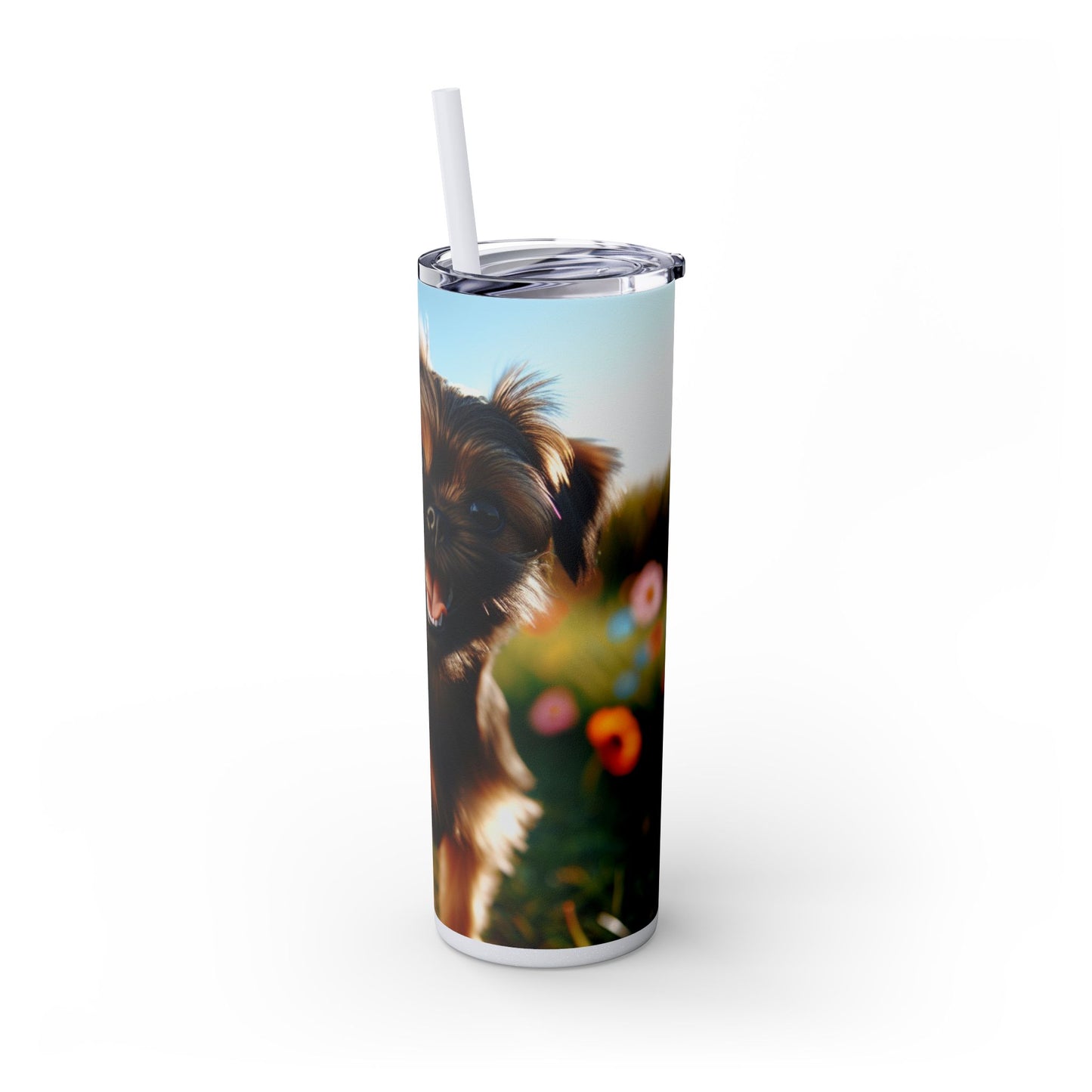 Griffon Bruxellois Tumbler with Straw, 20oz