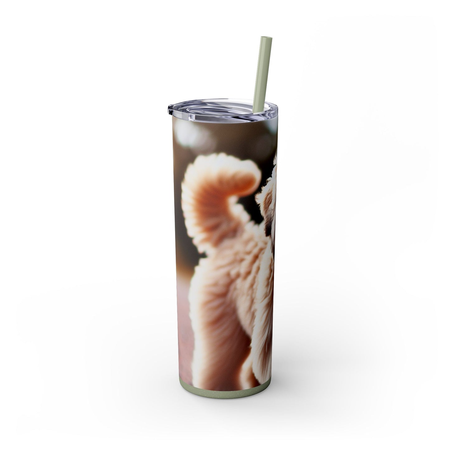 Soft Coated Wheaten Terrier Skinny Tumbler with Straw, 20oz