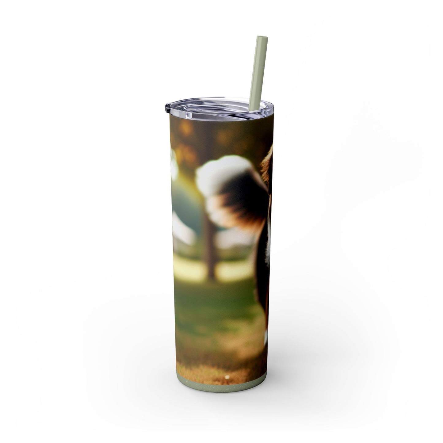 Miniature American Shepherd Tumbler with Straw, 20oz