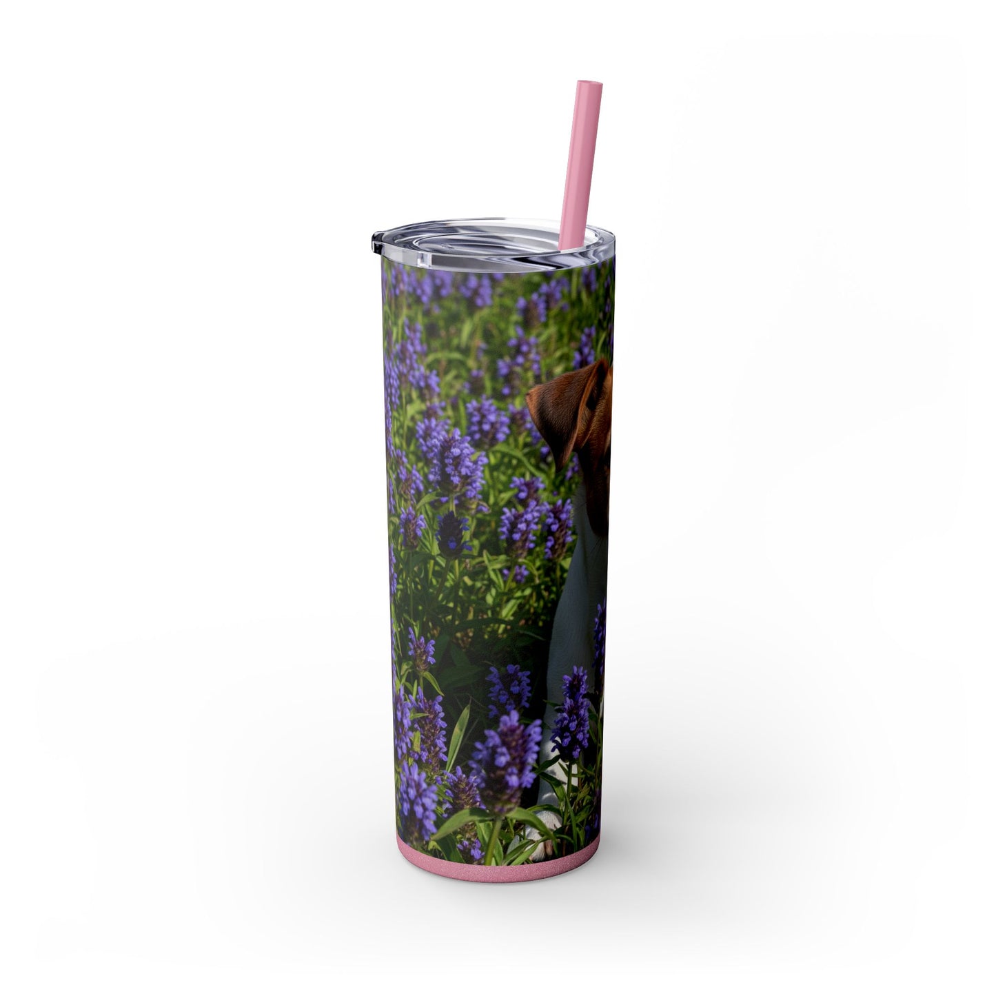 Jack Russell Terrier Tumbler with Straw, 20oz
