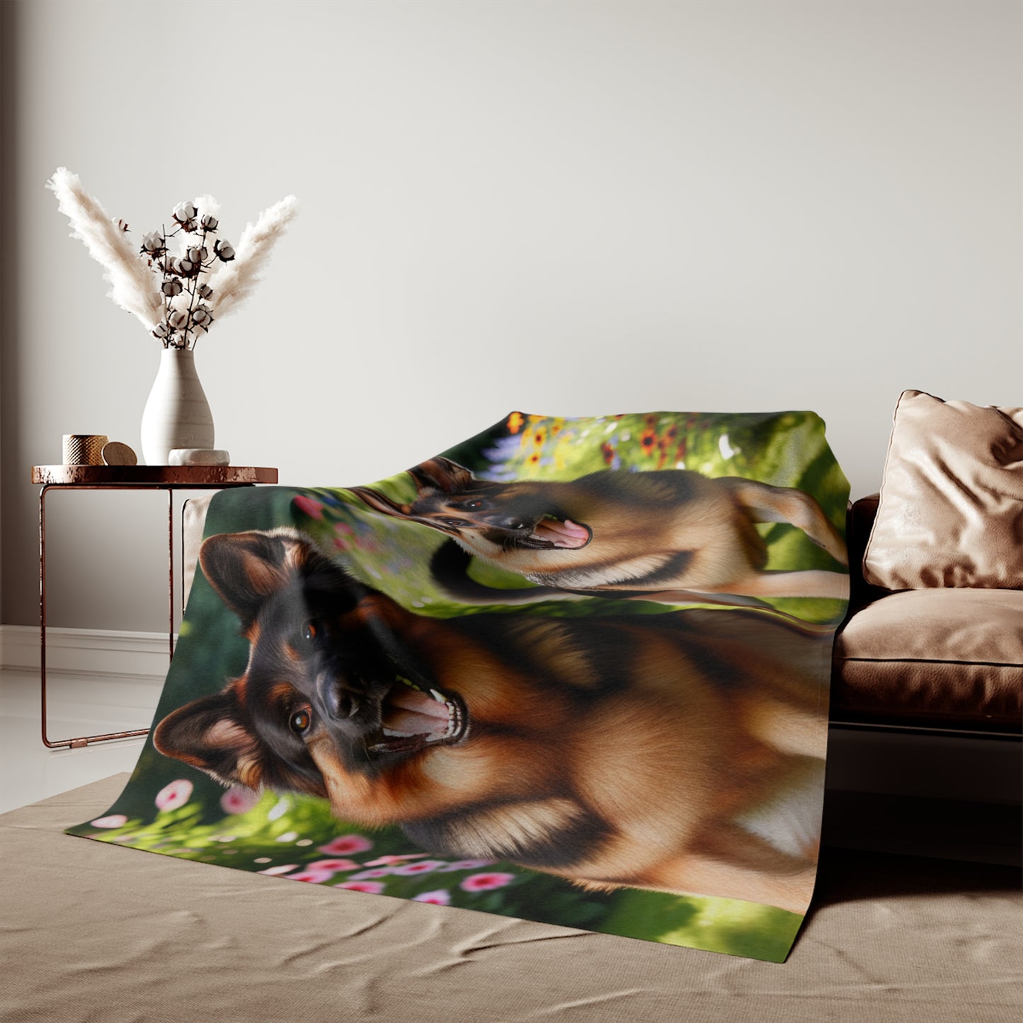 German Shepherd Sweatshirt Blanket