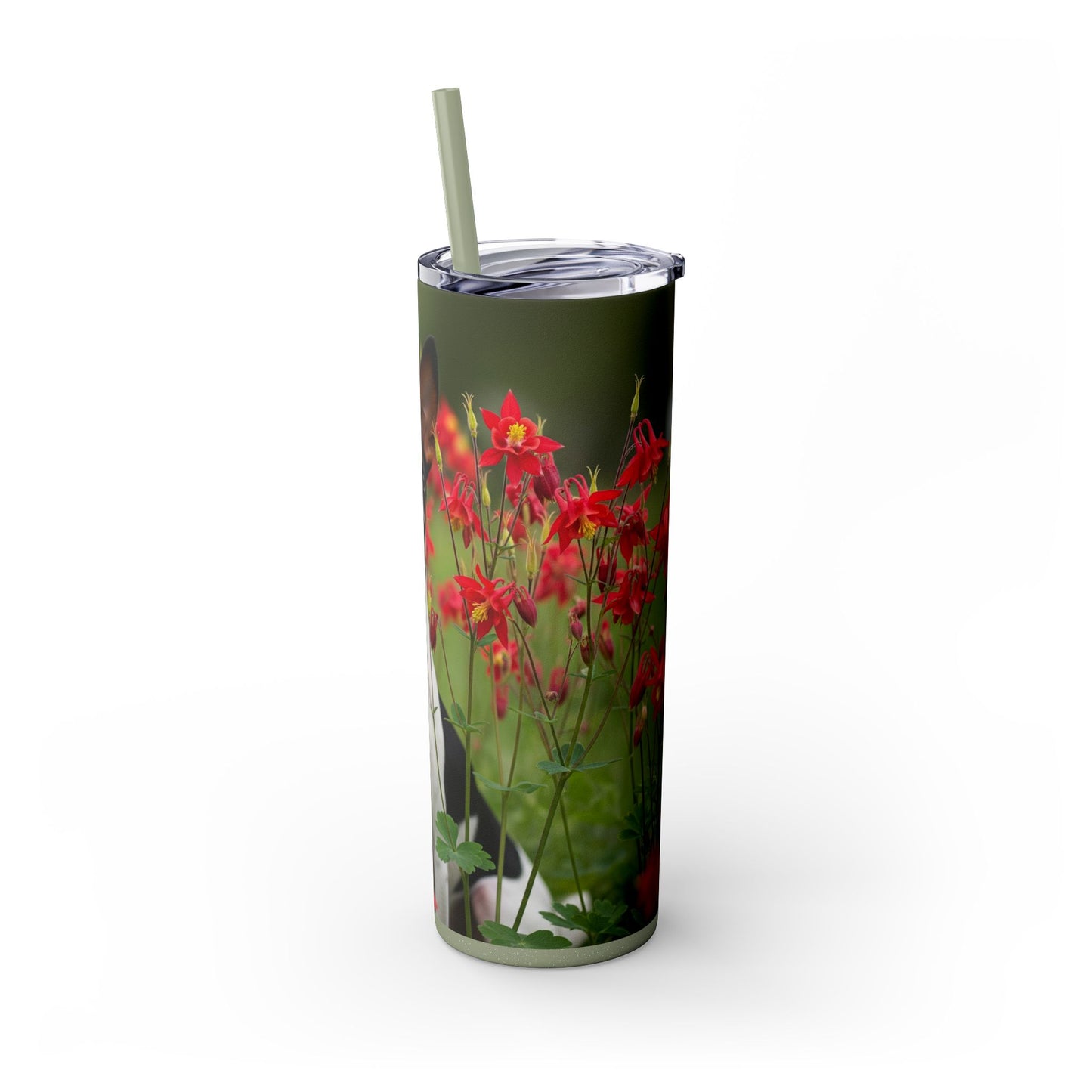 Toy Fox Terrier Tumbler with Straw, 20oz