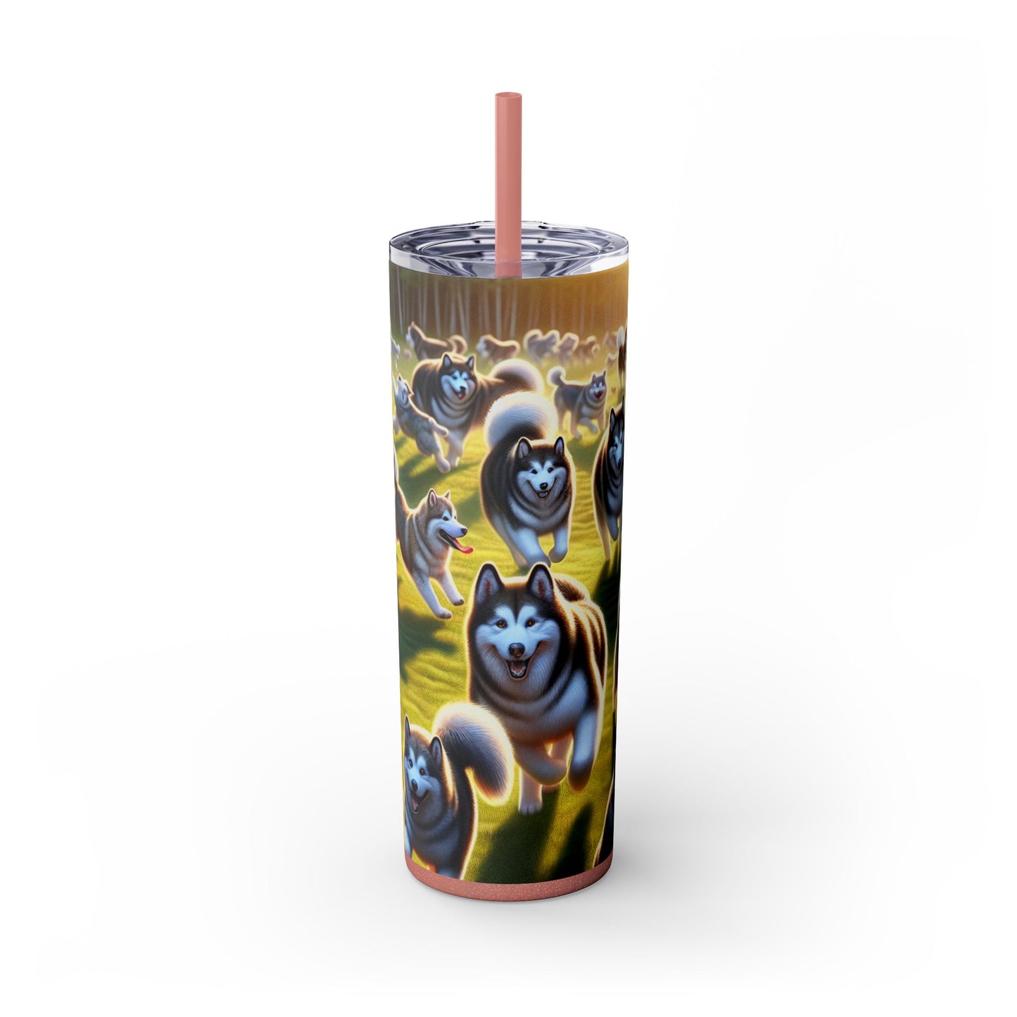 Alaskan Malamute Tumbler with Straw, 20oz
