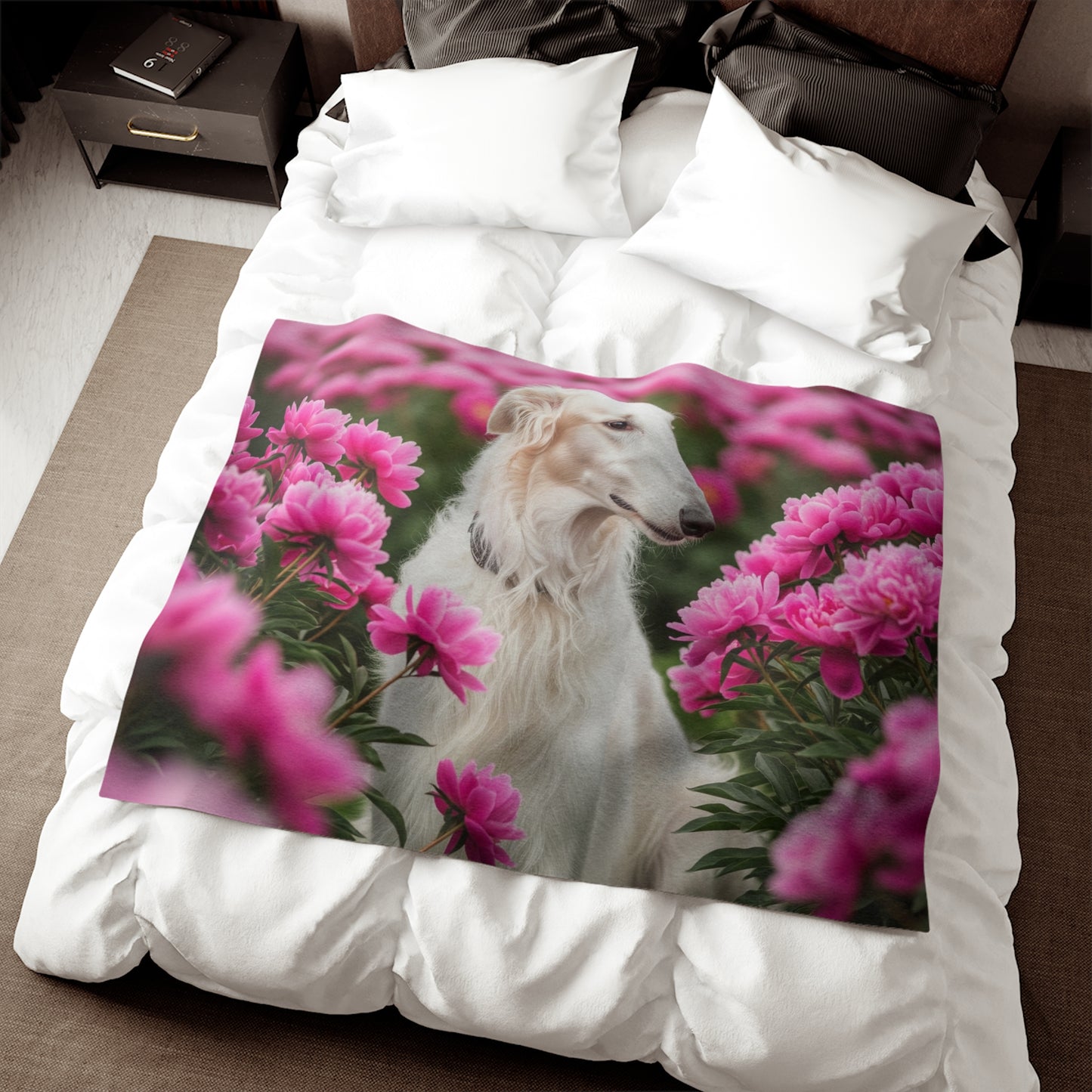 Borzoi Sweatshirt Blanket