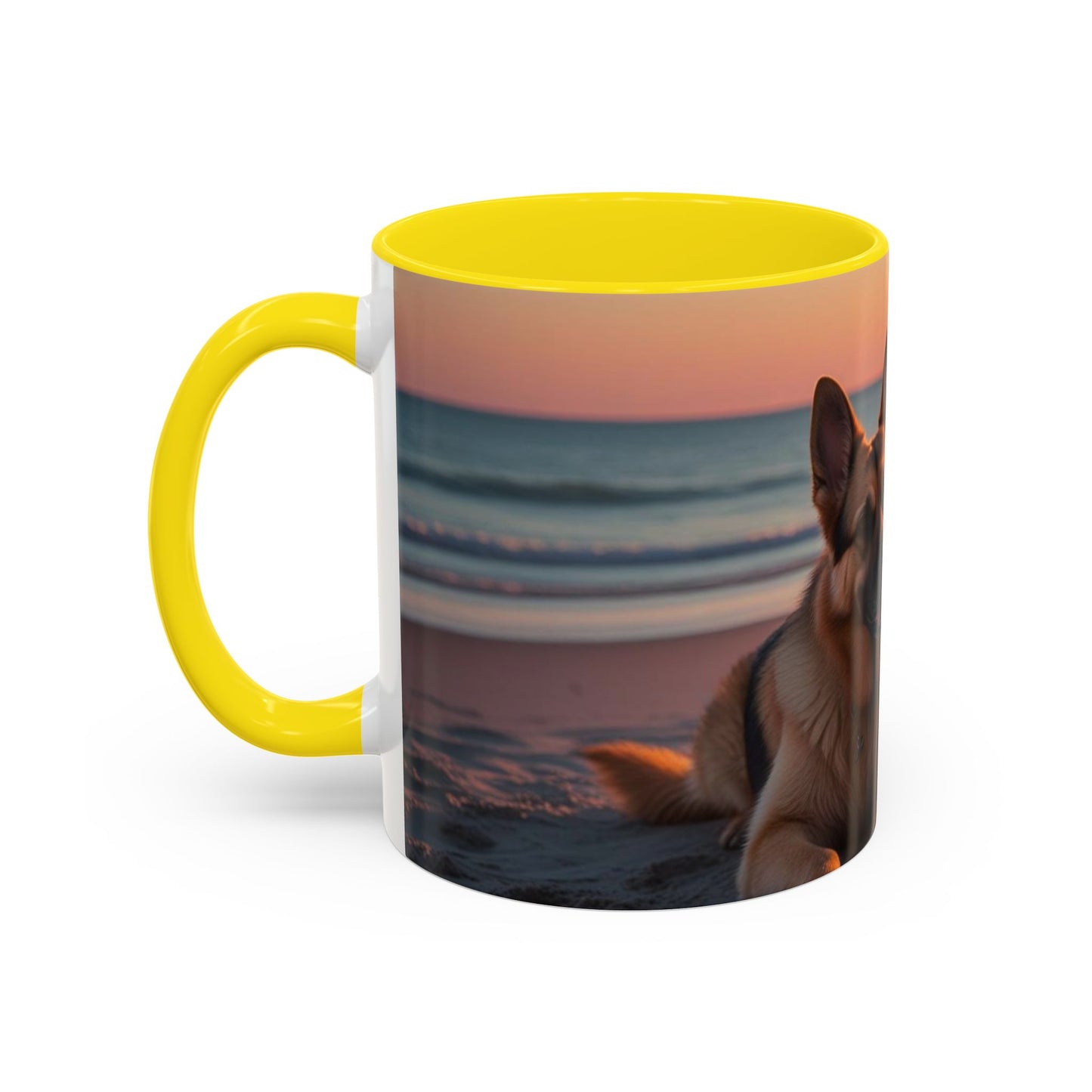 German Shepherd Love Accent Coffee Mug - Perfect Gift for Dog Lovers
