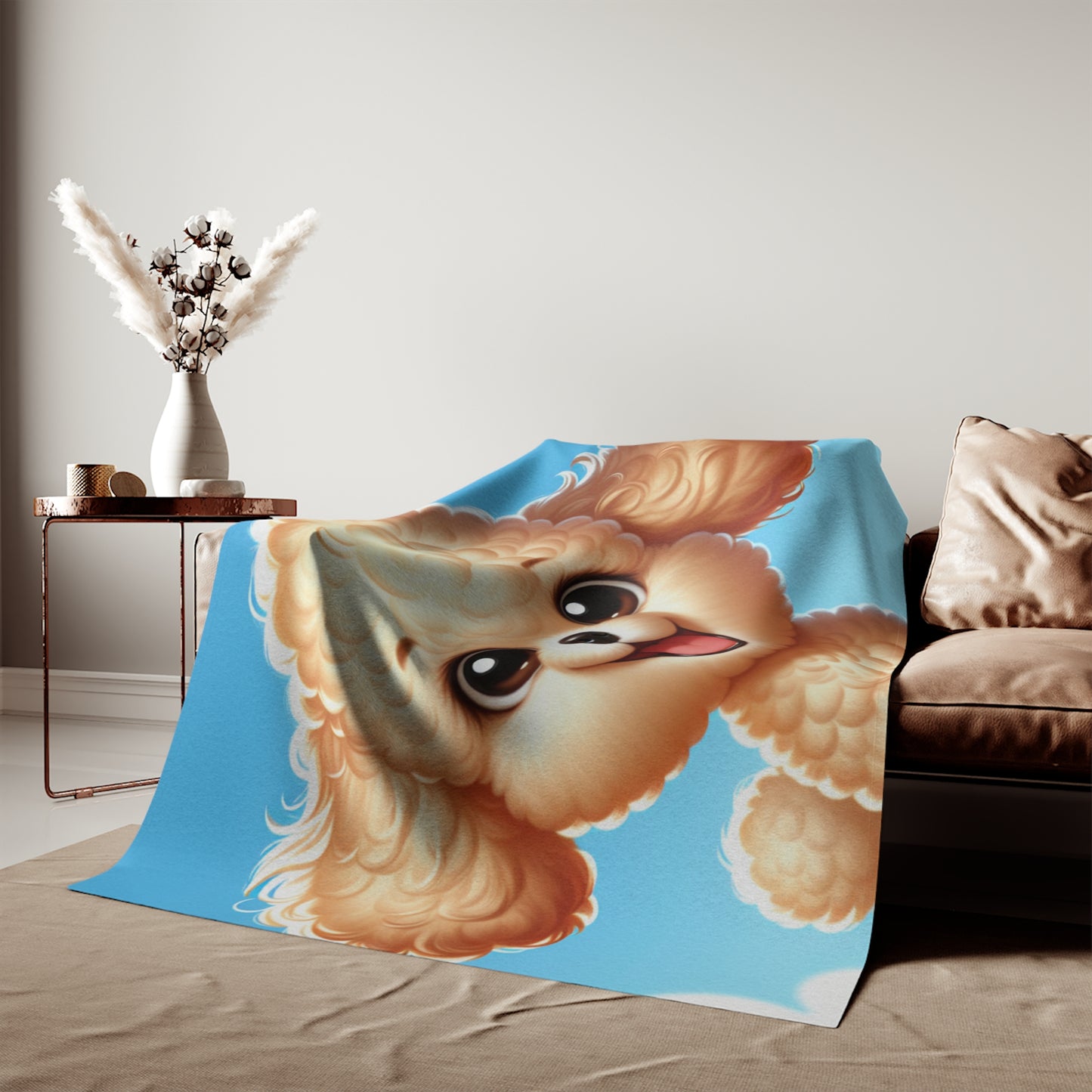 Miniature Poodle Sweatshirt Blanket