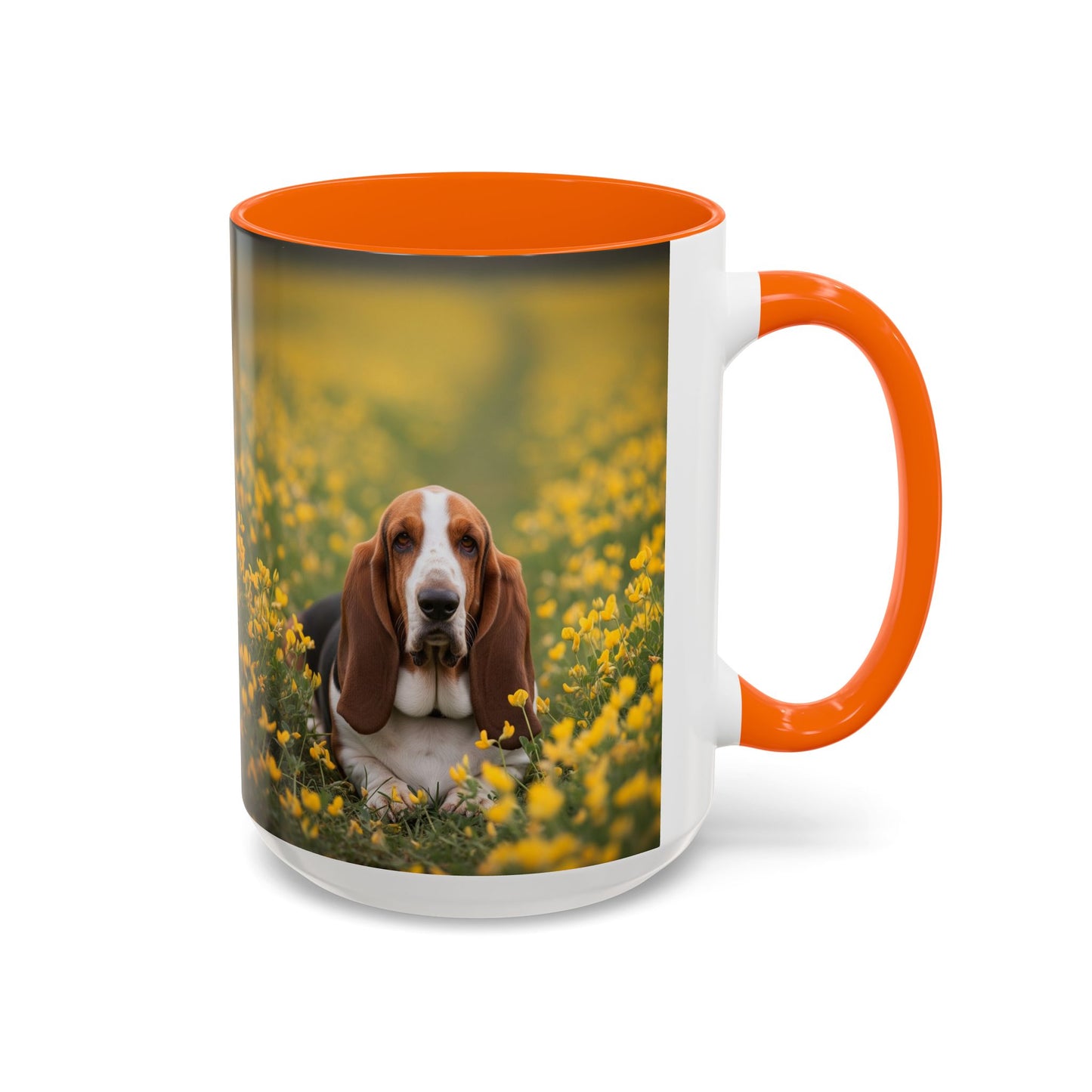 Basset Hound Accent Coffee Mug - Perfect Gift for Dog Lovers