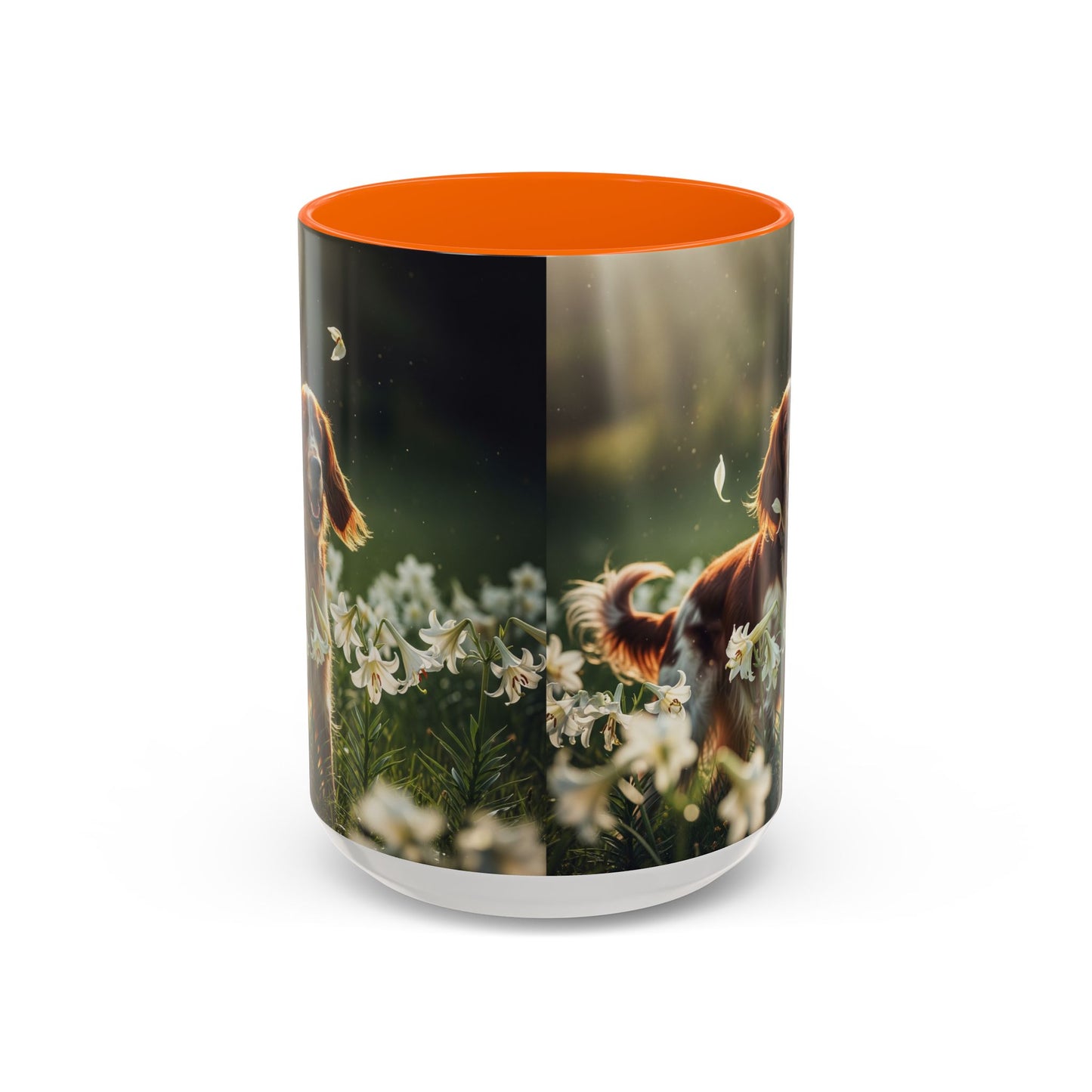 Irish Red and White Setter Accent Coffee Mug - Perfect Gift for Dog Lovers