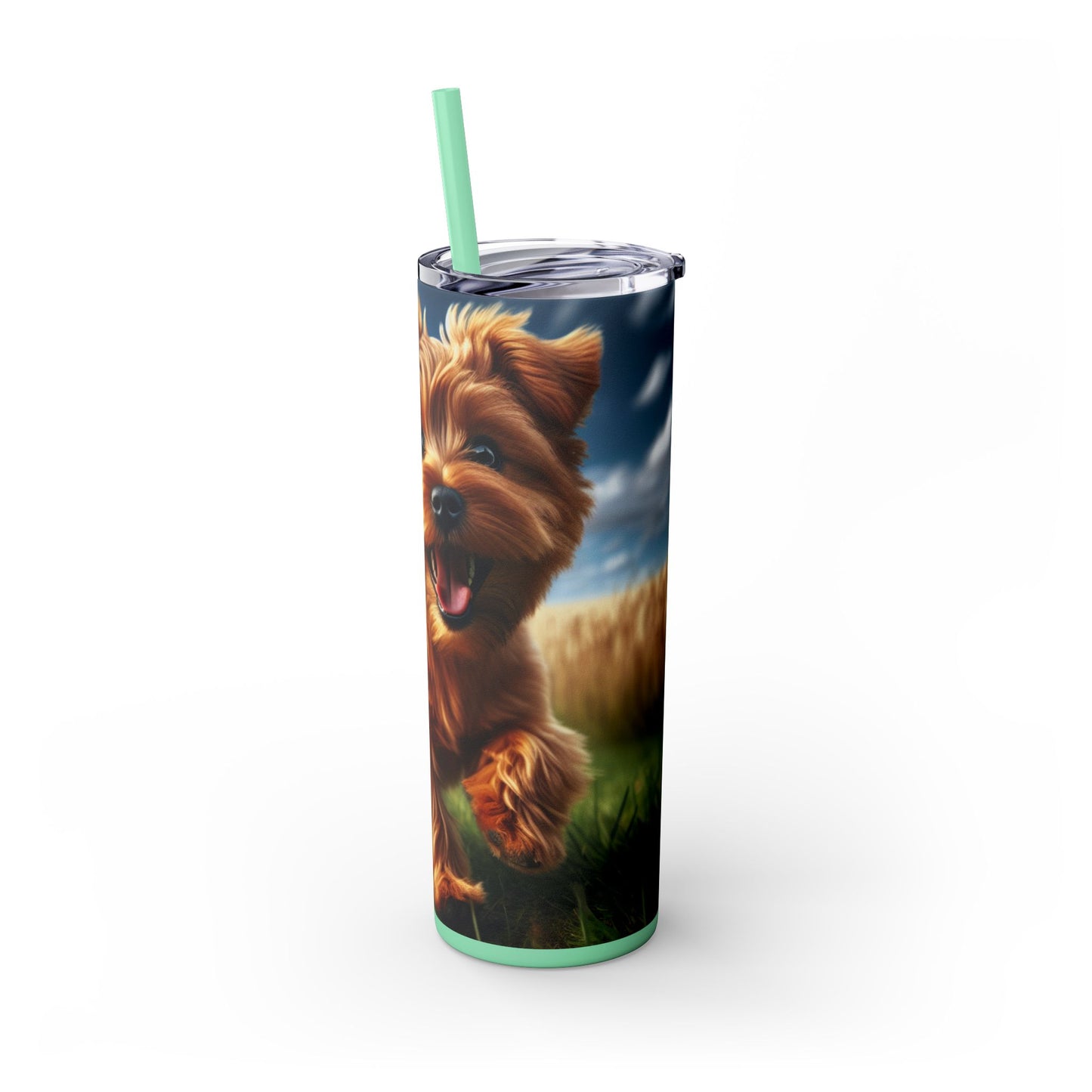 Norfolk Terrier Tumbler with Straw, 20oz