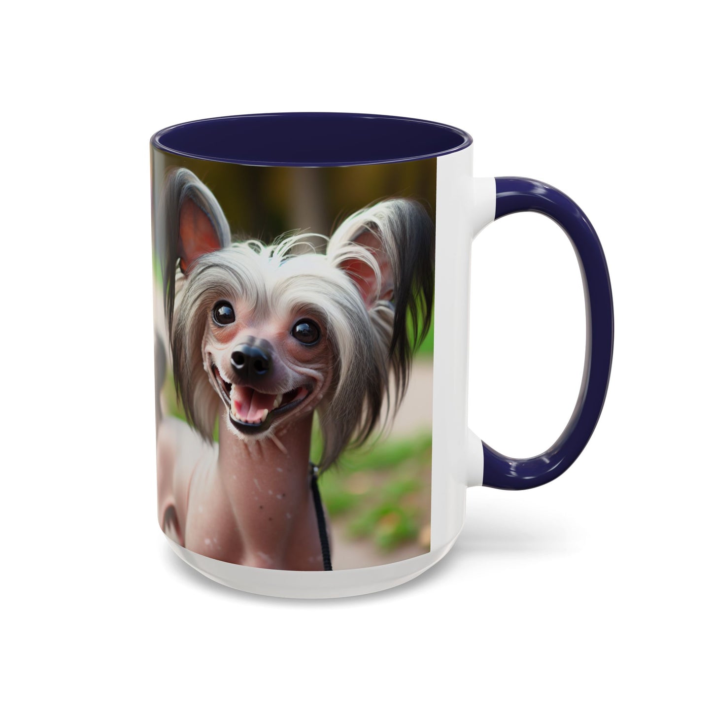 Chinese Crested Dog Accent Coffee Mug - Perfect Gift for Dog Lovers