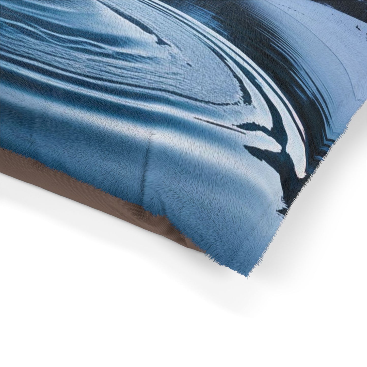 Ripple in a Snowy Mountain Lake Pet Bed