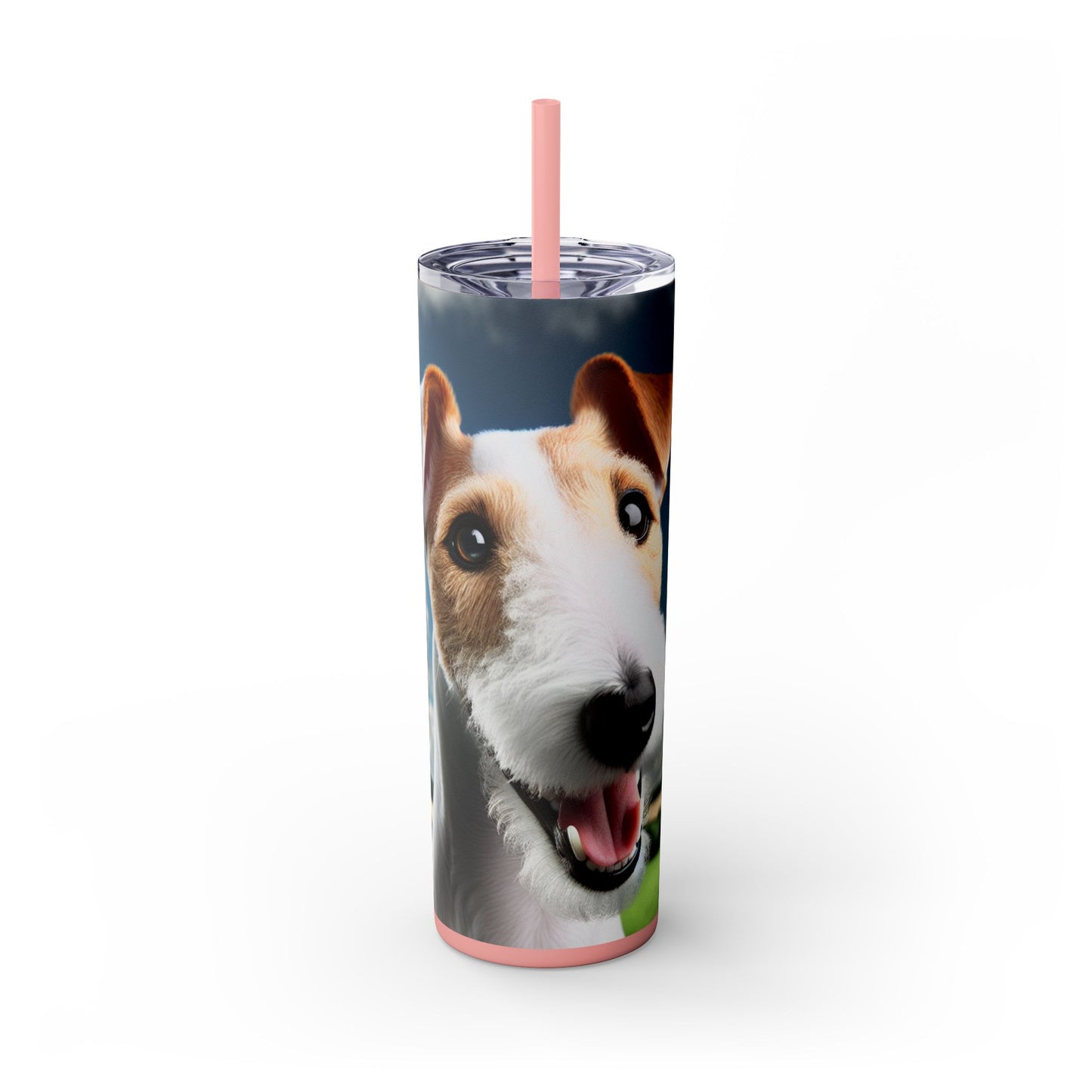 Smooth Fox Terrier Tumbler with Straw, 20oz