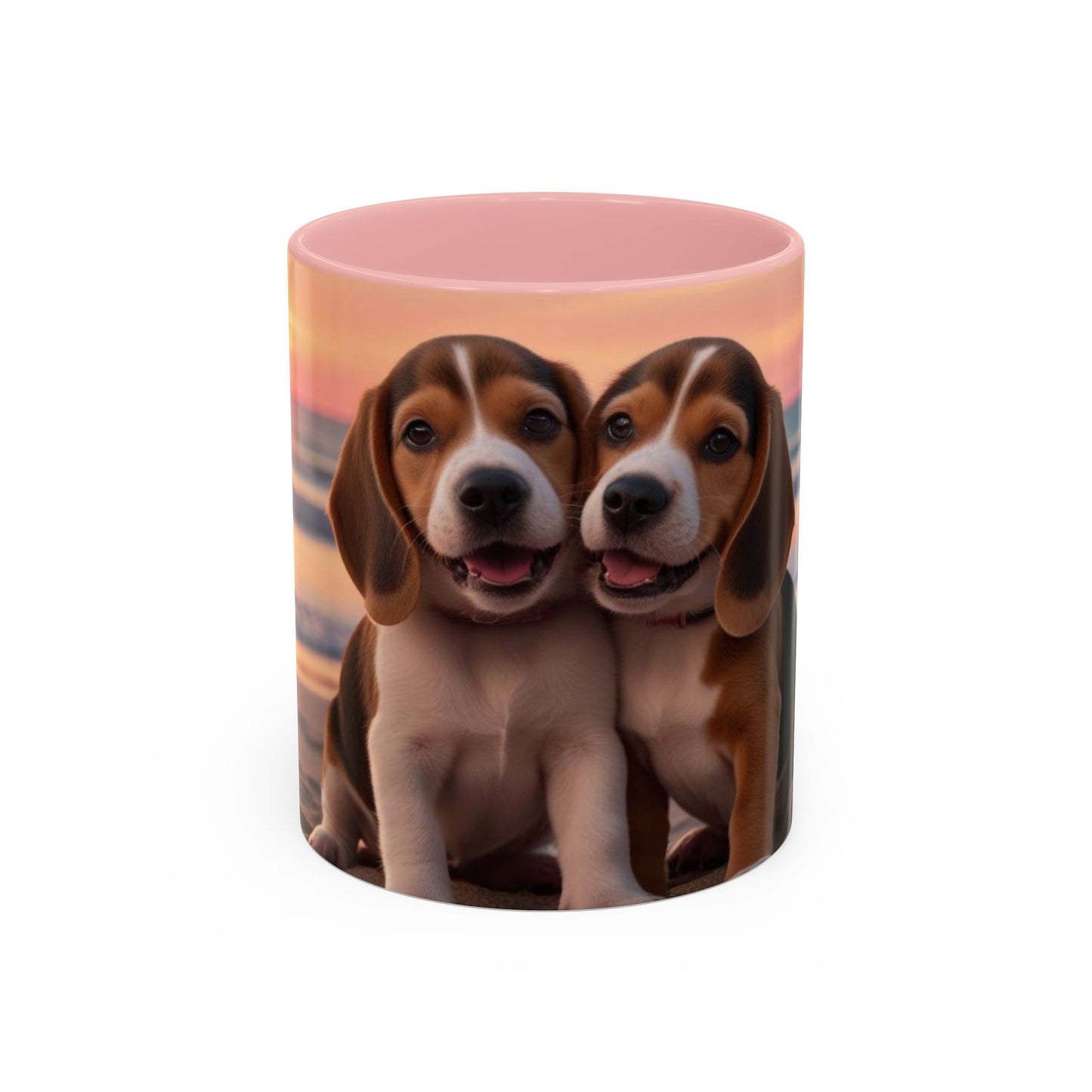 Beagle Love Accent Coffee Mug - Perfect Gift for Dog Lovers