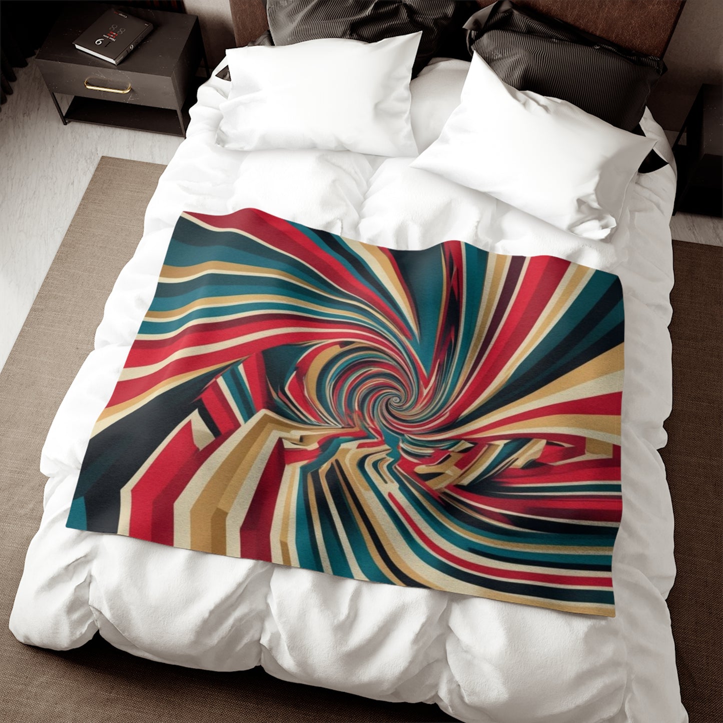 Optical Illusion Sweatshirt Blanket