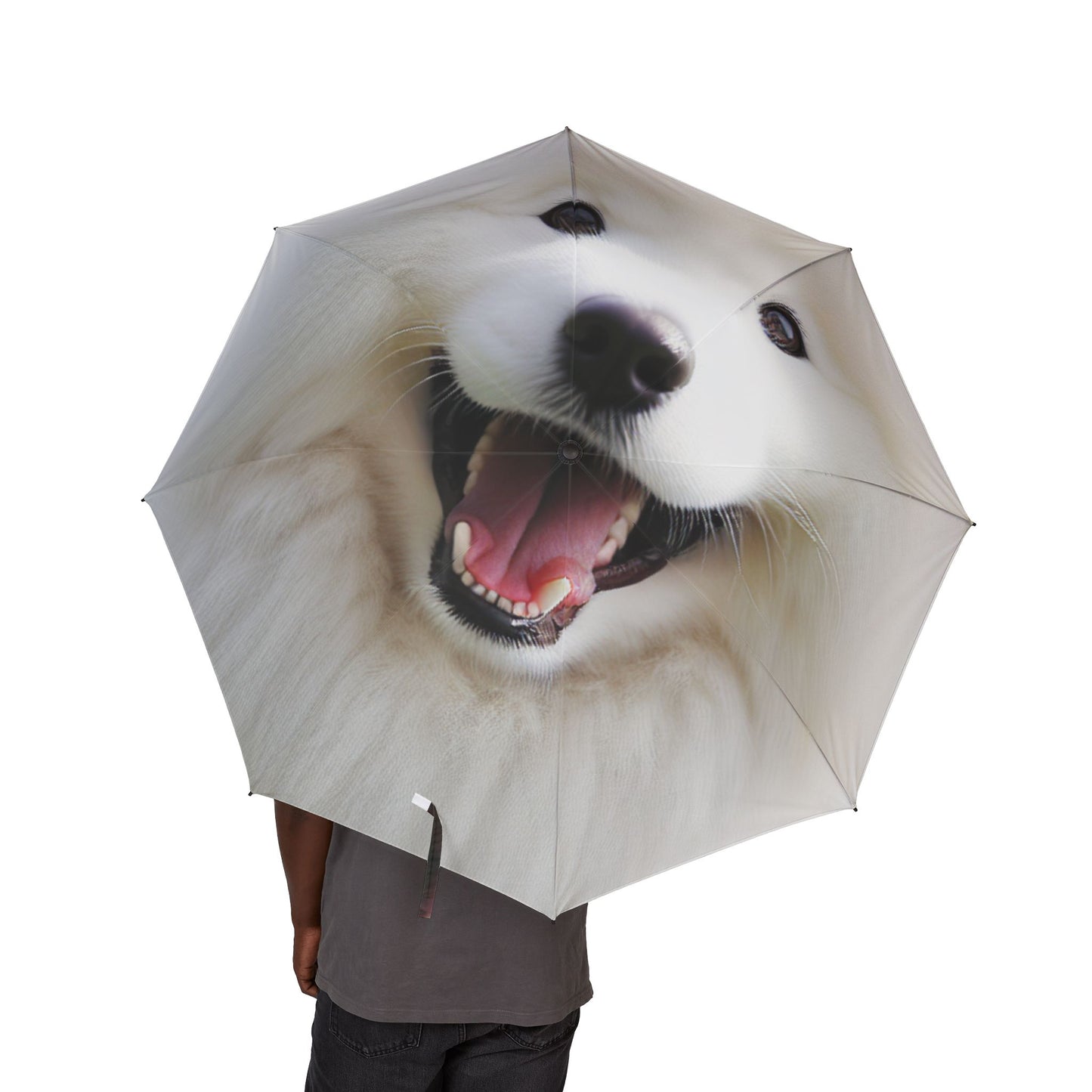 Samoyed Semi-Automatic Foldable Umbrella