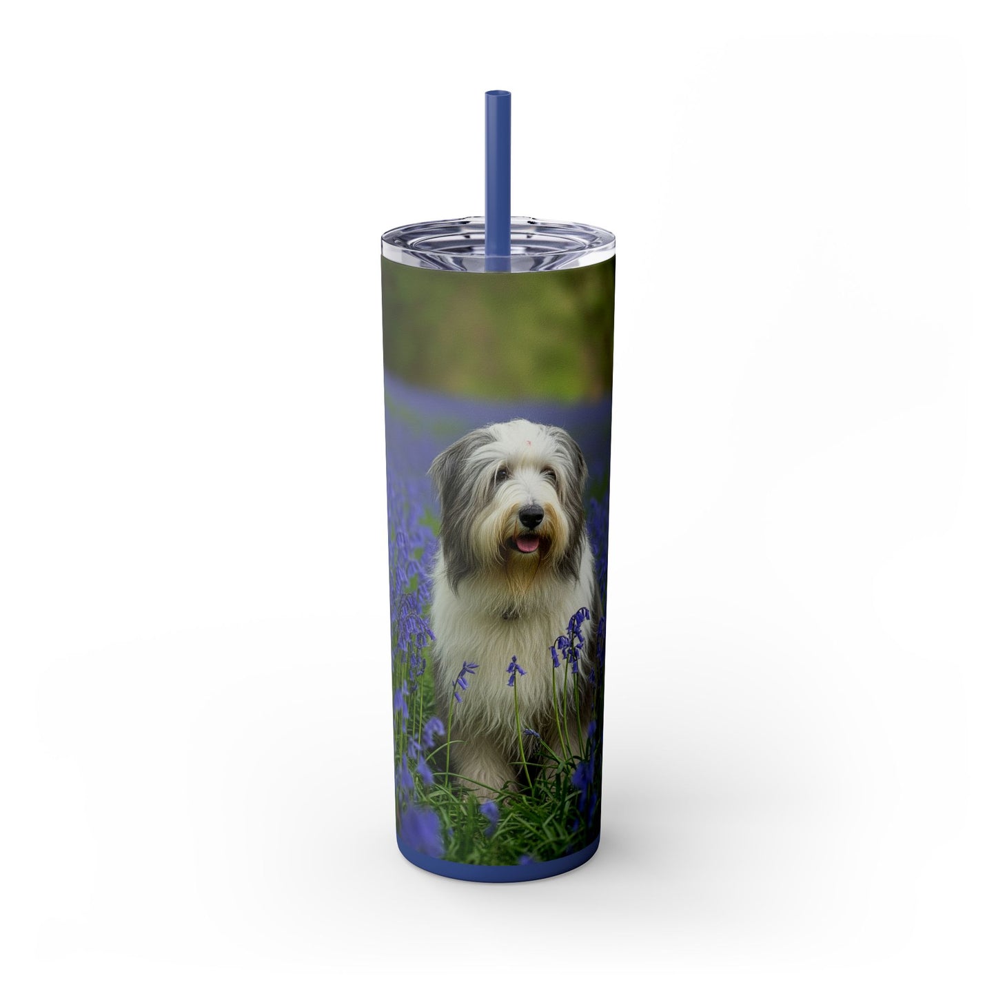 Bearded Collie Tumbler with Straw, 20oz