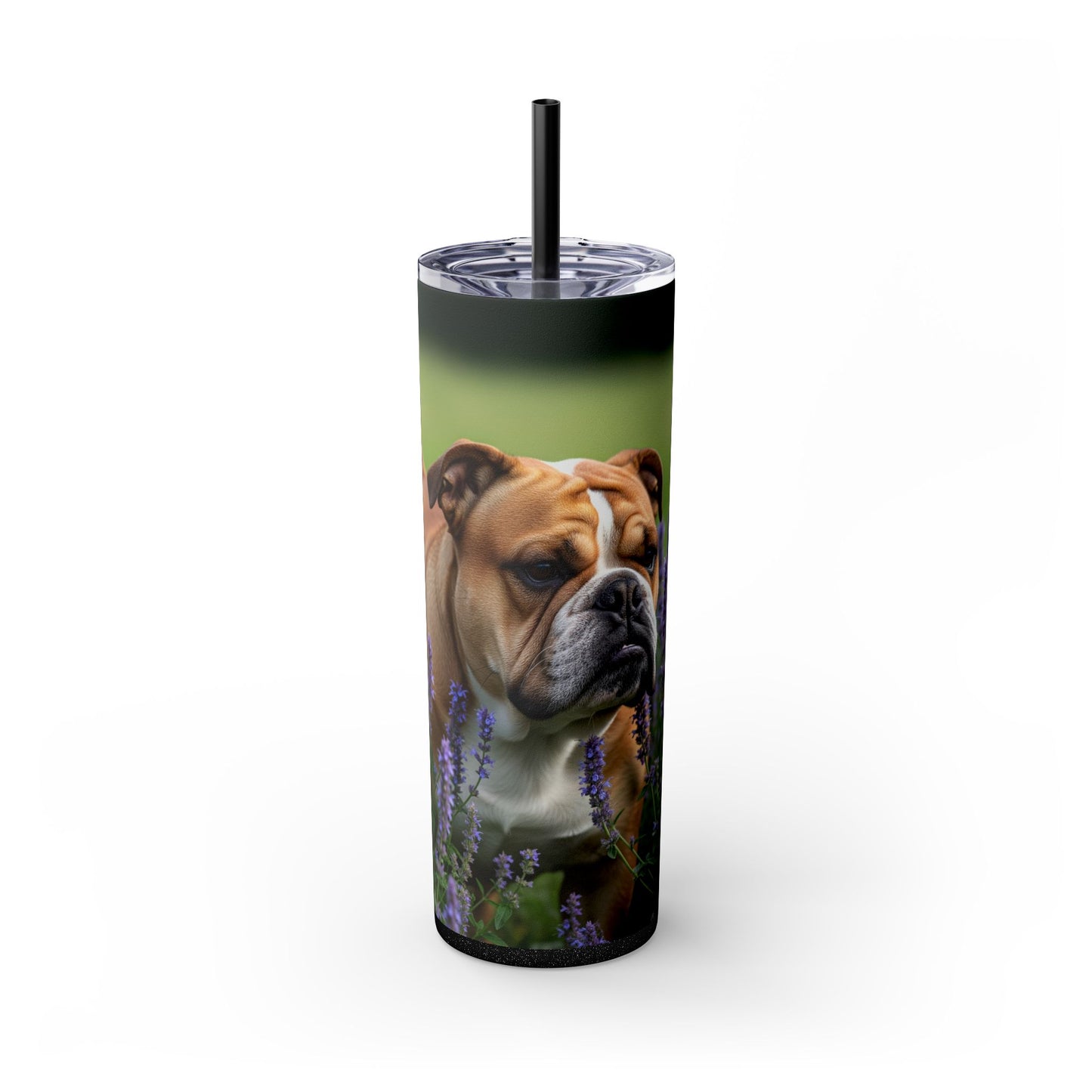 British Bulldog Tumbler with Straw, 20oz
