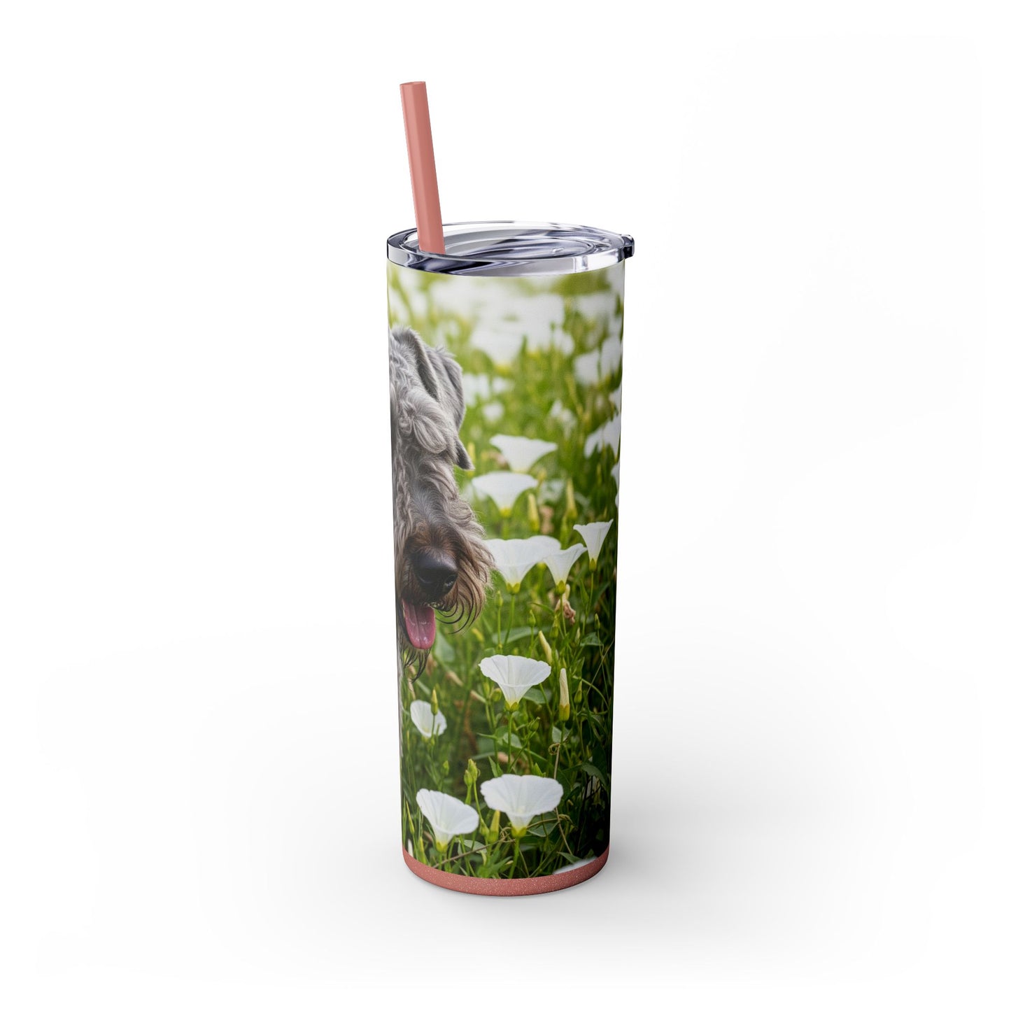Kerry Blue Terrier Tumbler with Straw, 20oz