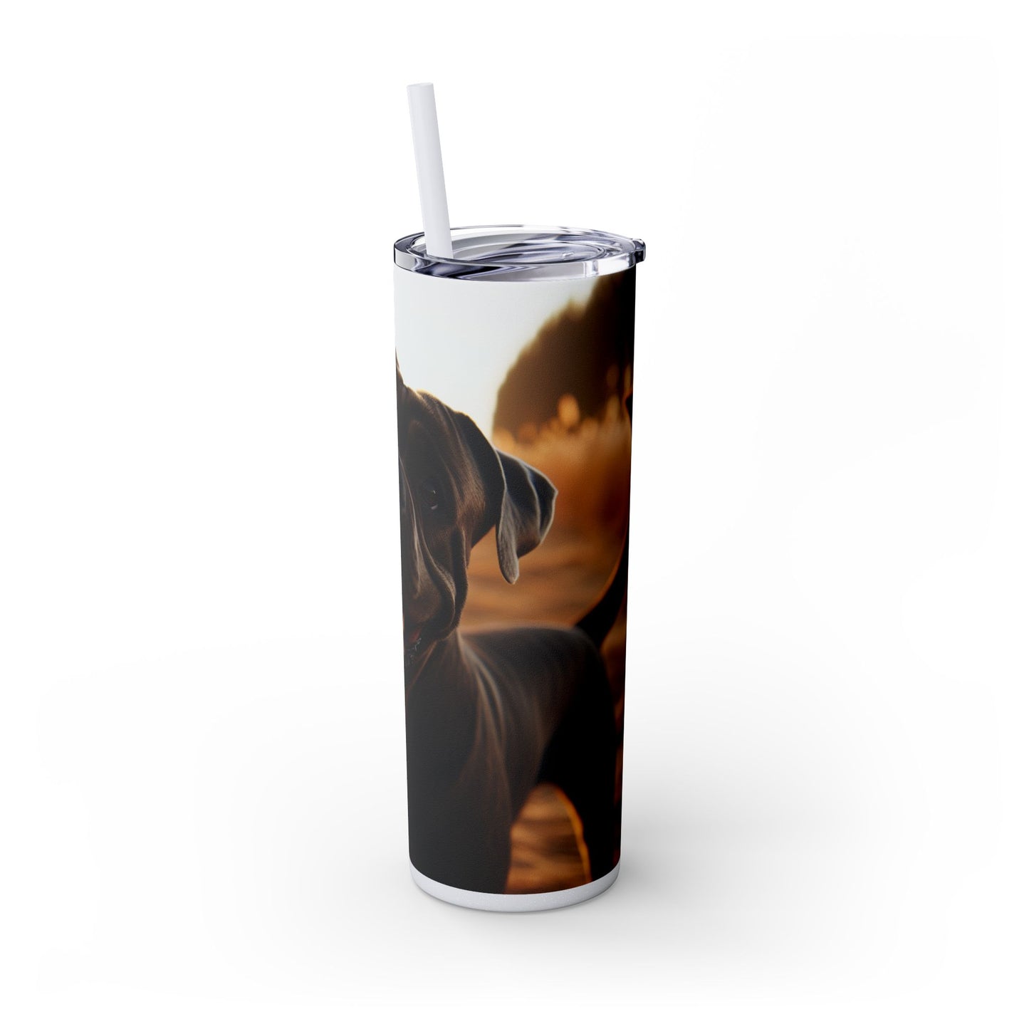 Cane Corso Tumbler with Straw, 20oz