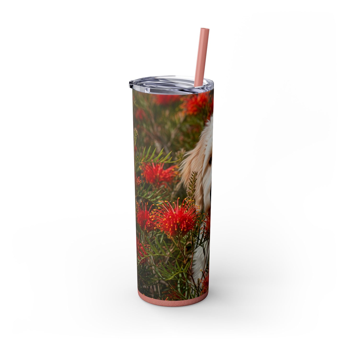 Labradoodle Tumbler with Straw, 20oz