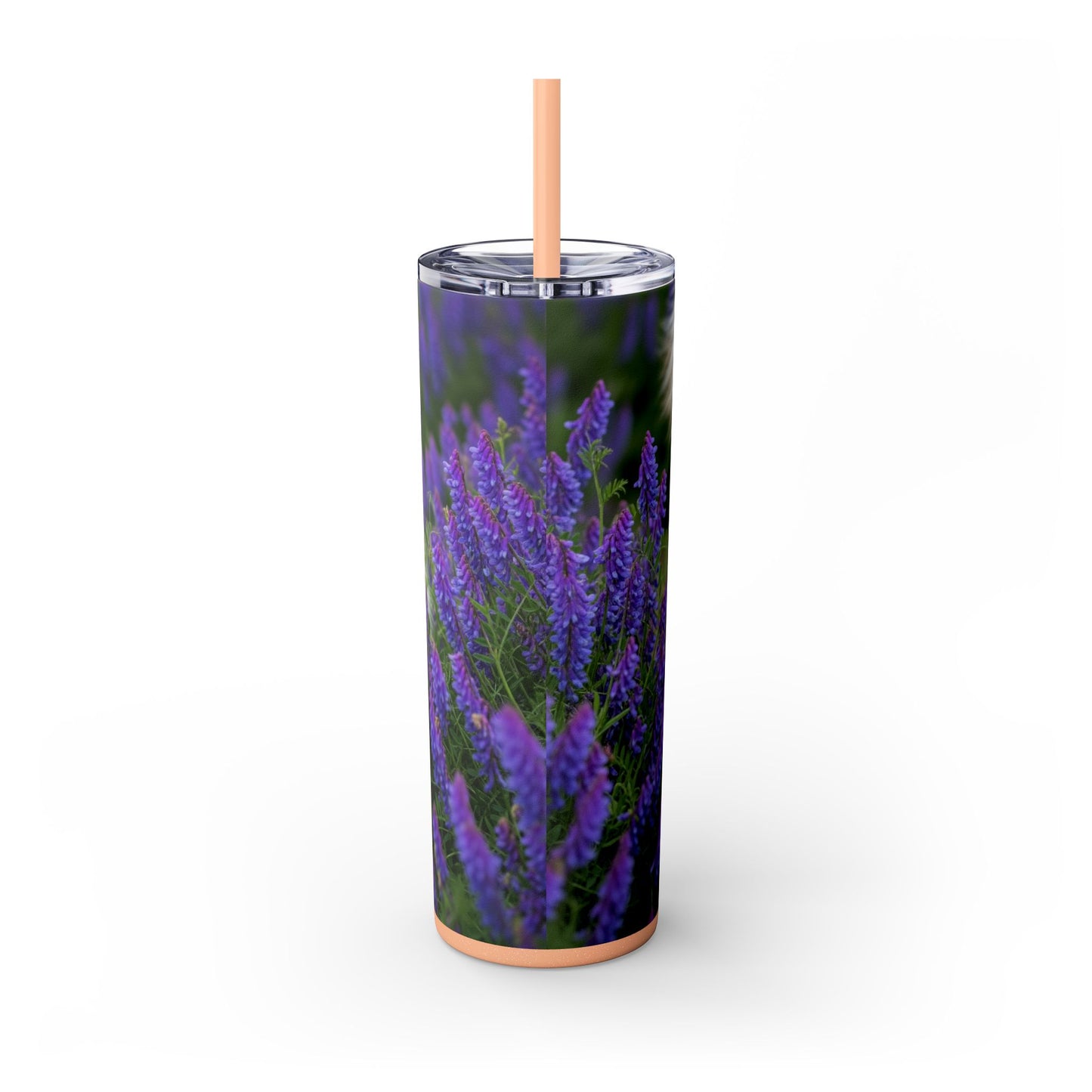 Shetland Sheepdog Skinny Tumbler with Straw, 20oz