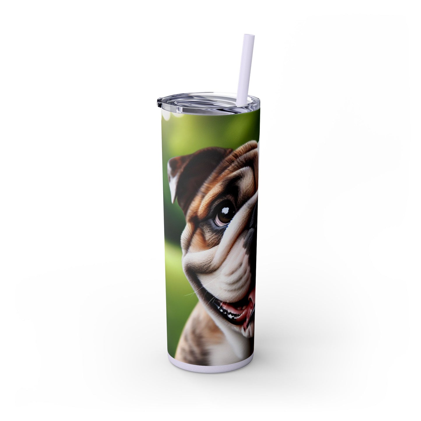 British Bulldog Tumbler with Straw, 20oz