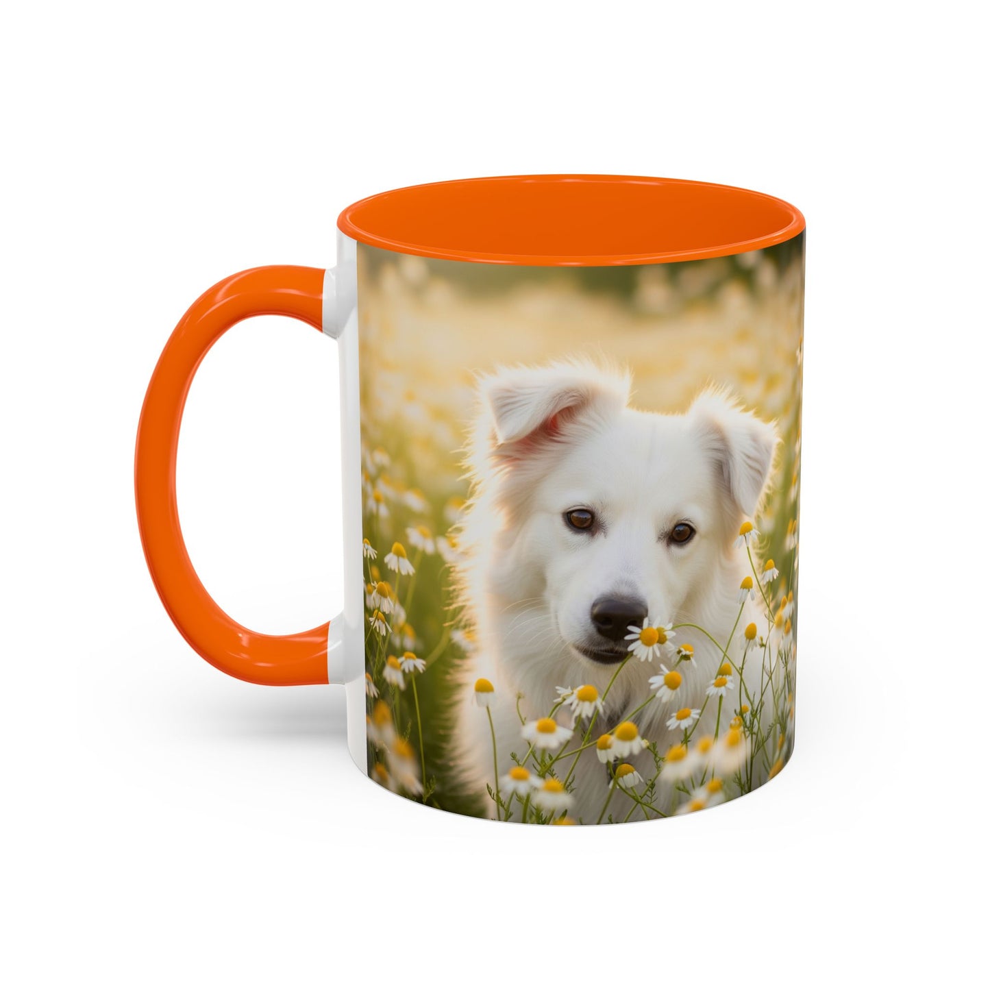 Russkaya Tsvetnaya Bolonka Accent Coffee Mug - Perfect Gift for Dog Lovers