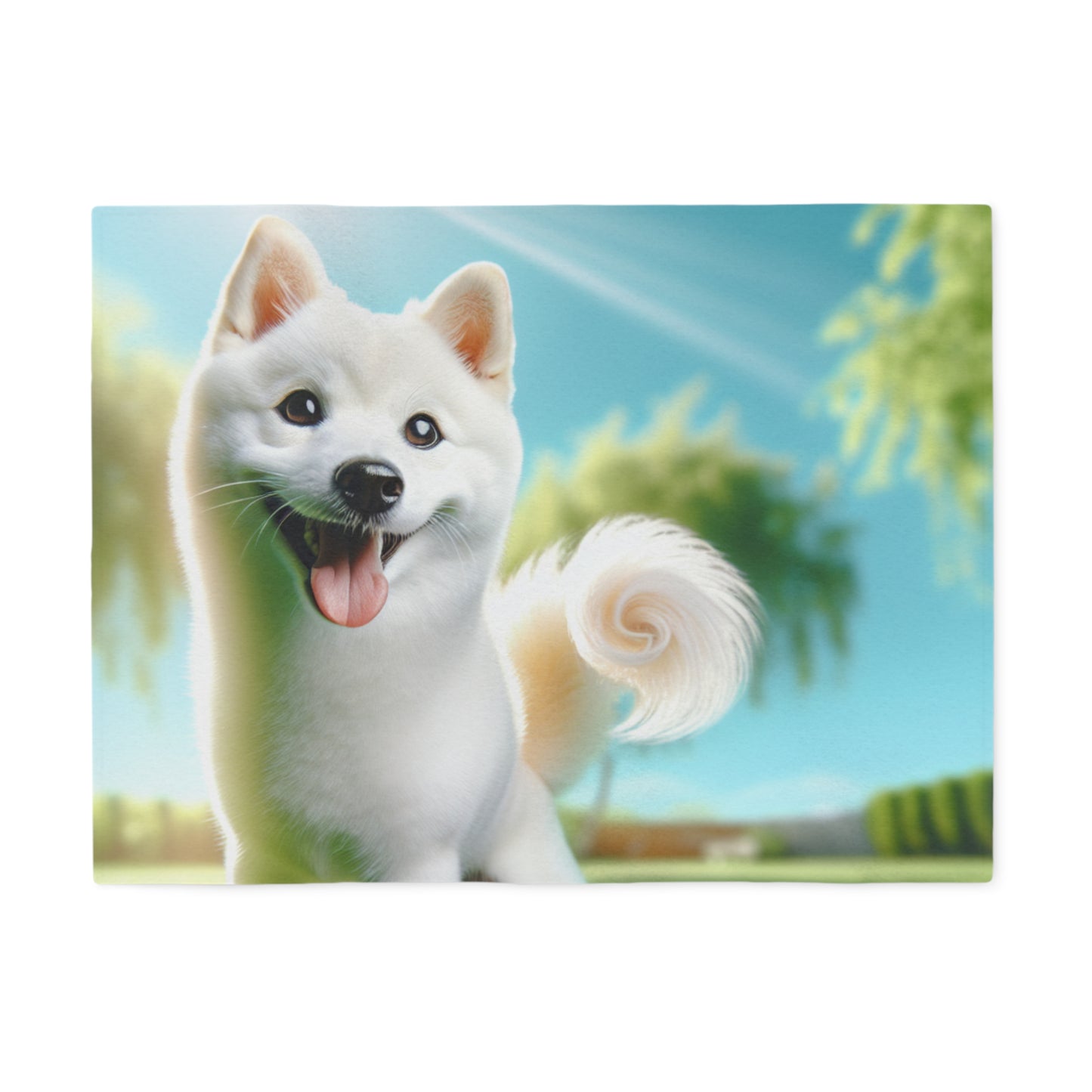 Kishu Ken Sweatshirt Blanket
