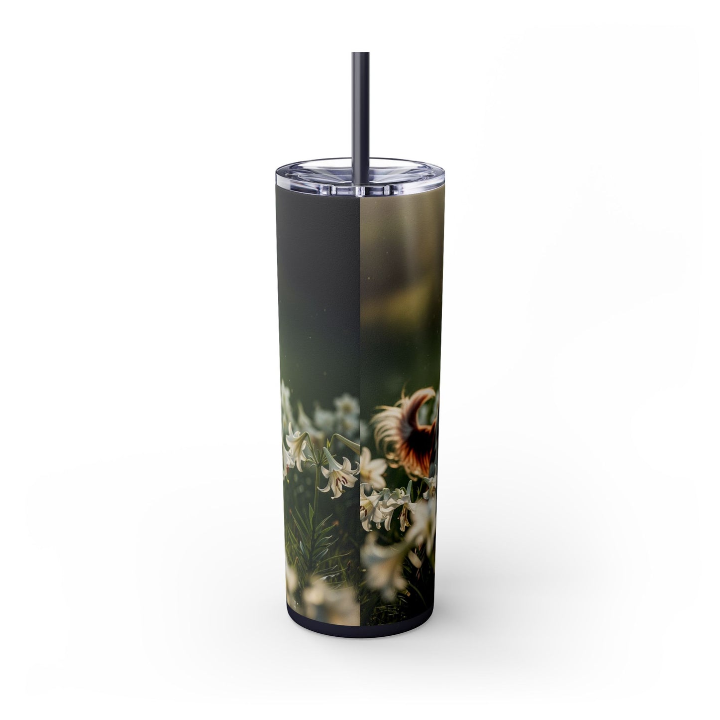 Irish Red and White Setter Tumbler with Straw, 20oz