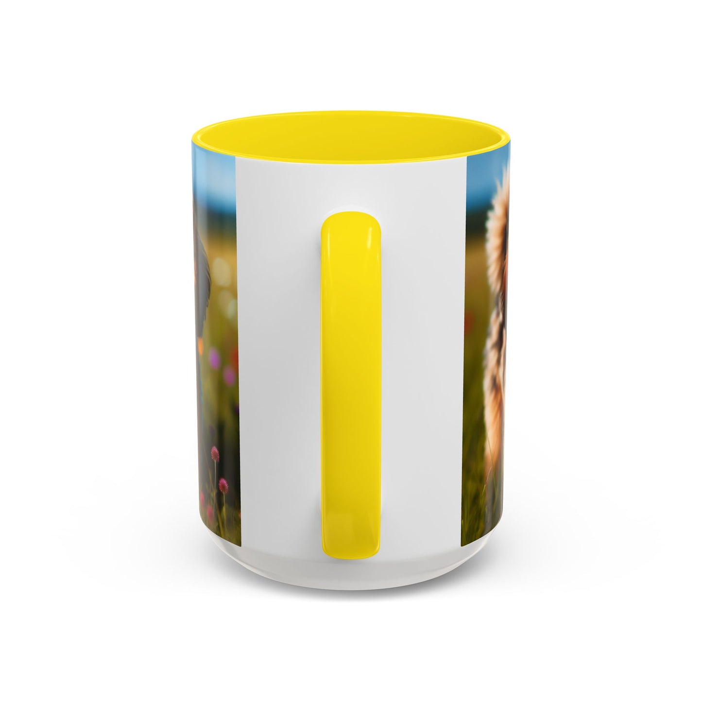 Taza de café Russkaya Tsvetnaya Bolonka Accent - Regalo perfecto para los amantes de los perros