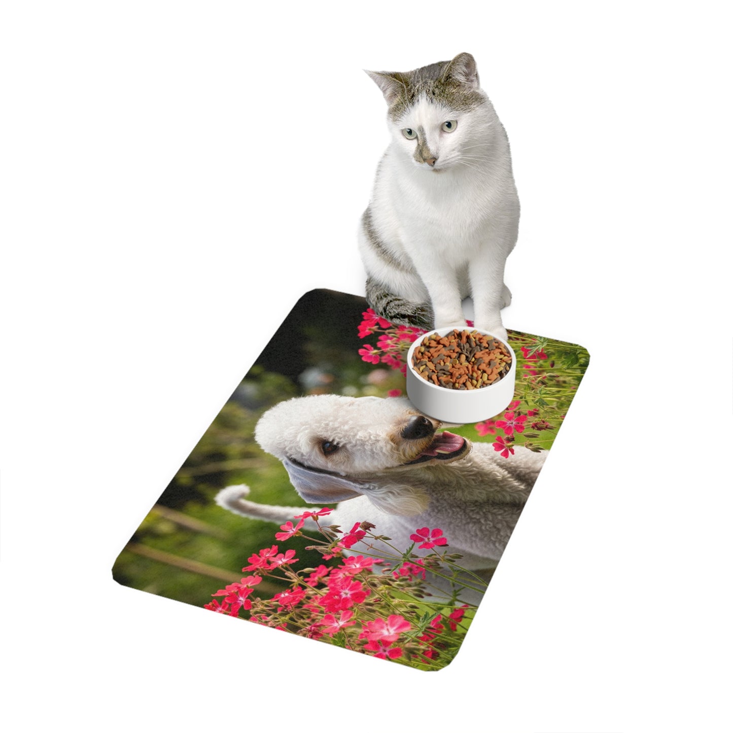 Pet Food Mat (12x18) - Bedlington Terrier