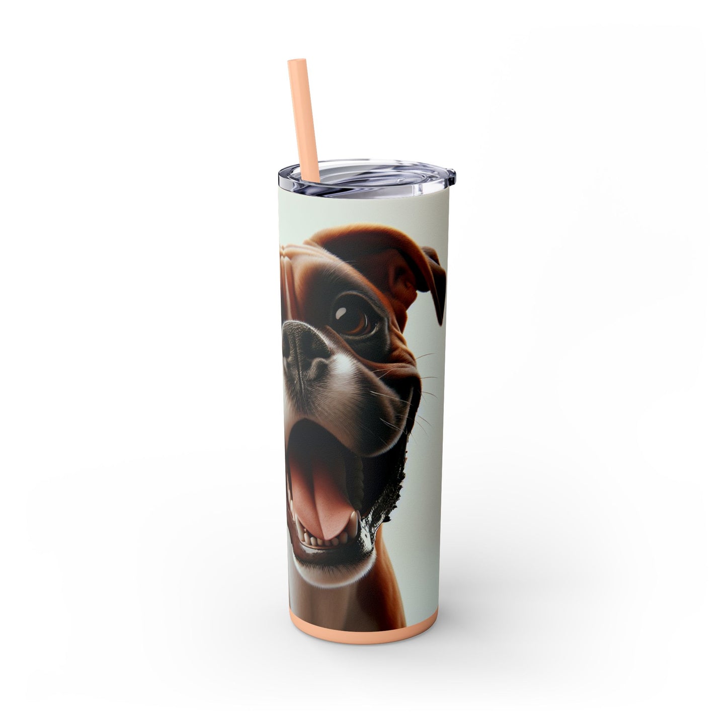 Boxer Skinny Tumbler with Straw, 20oz