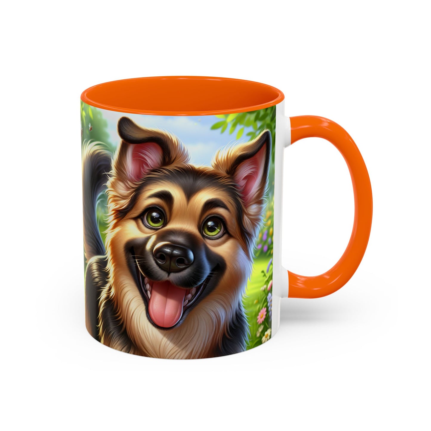 German Shepherd Accent Coffee Mug - Perfect Gift for Dog Lovers