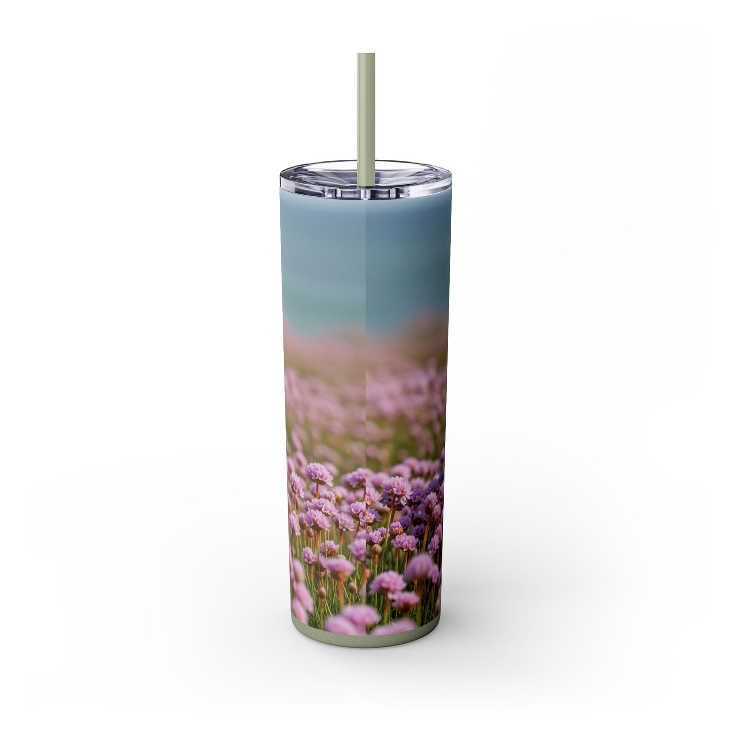 Basset Fauve de Bretagne Skinny Tumbler with Straw, 20oz