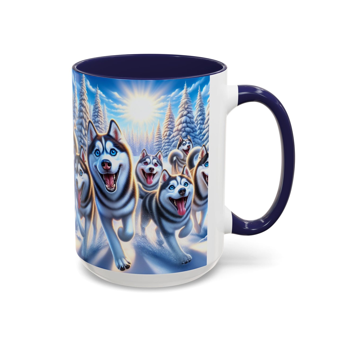 Siberian Husky Accent Coffee Mug - Perfect Gift for Dog Lovers