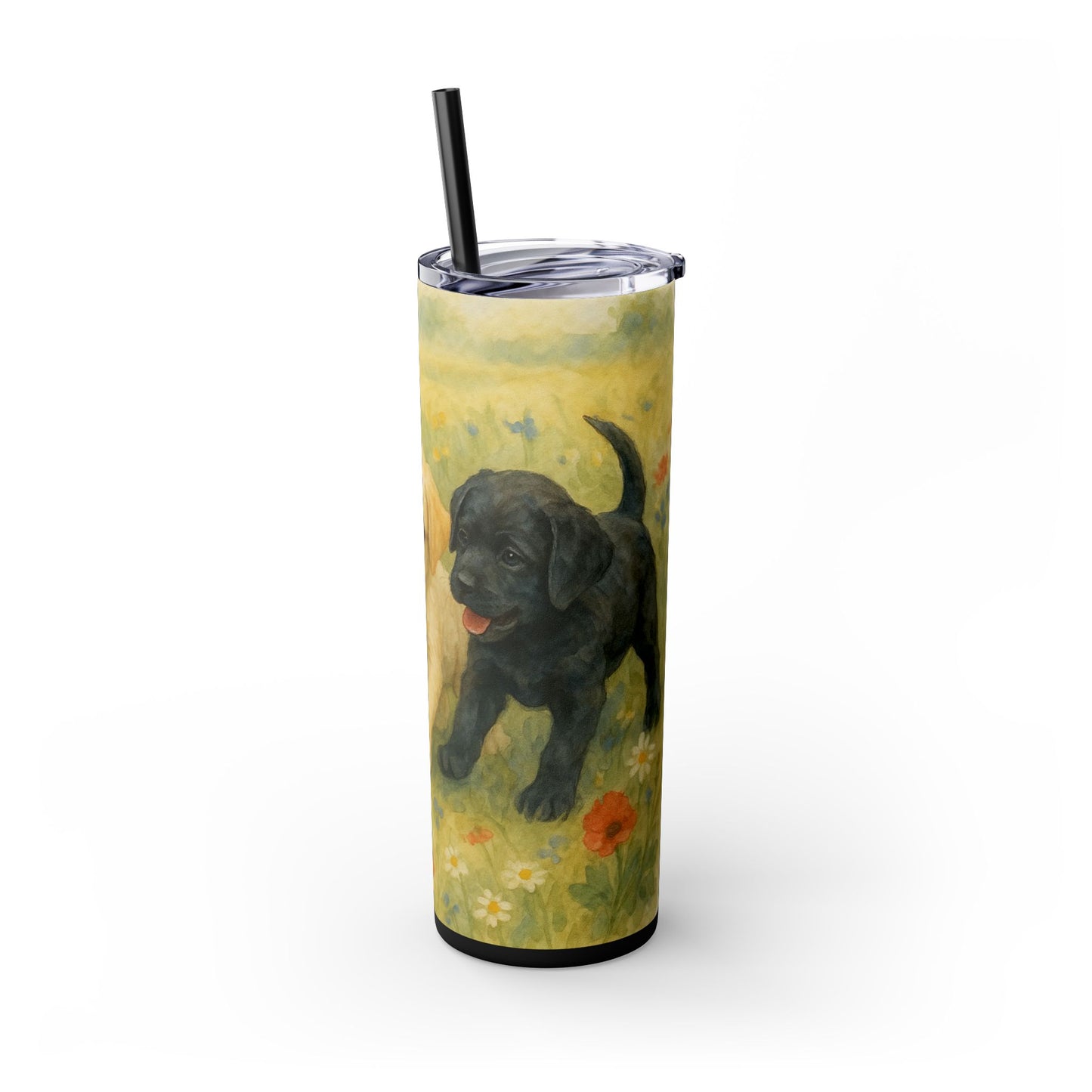 Labrador Retriever puppies Tumbler with Straw, 20oz